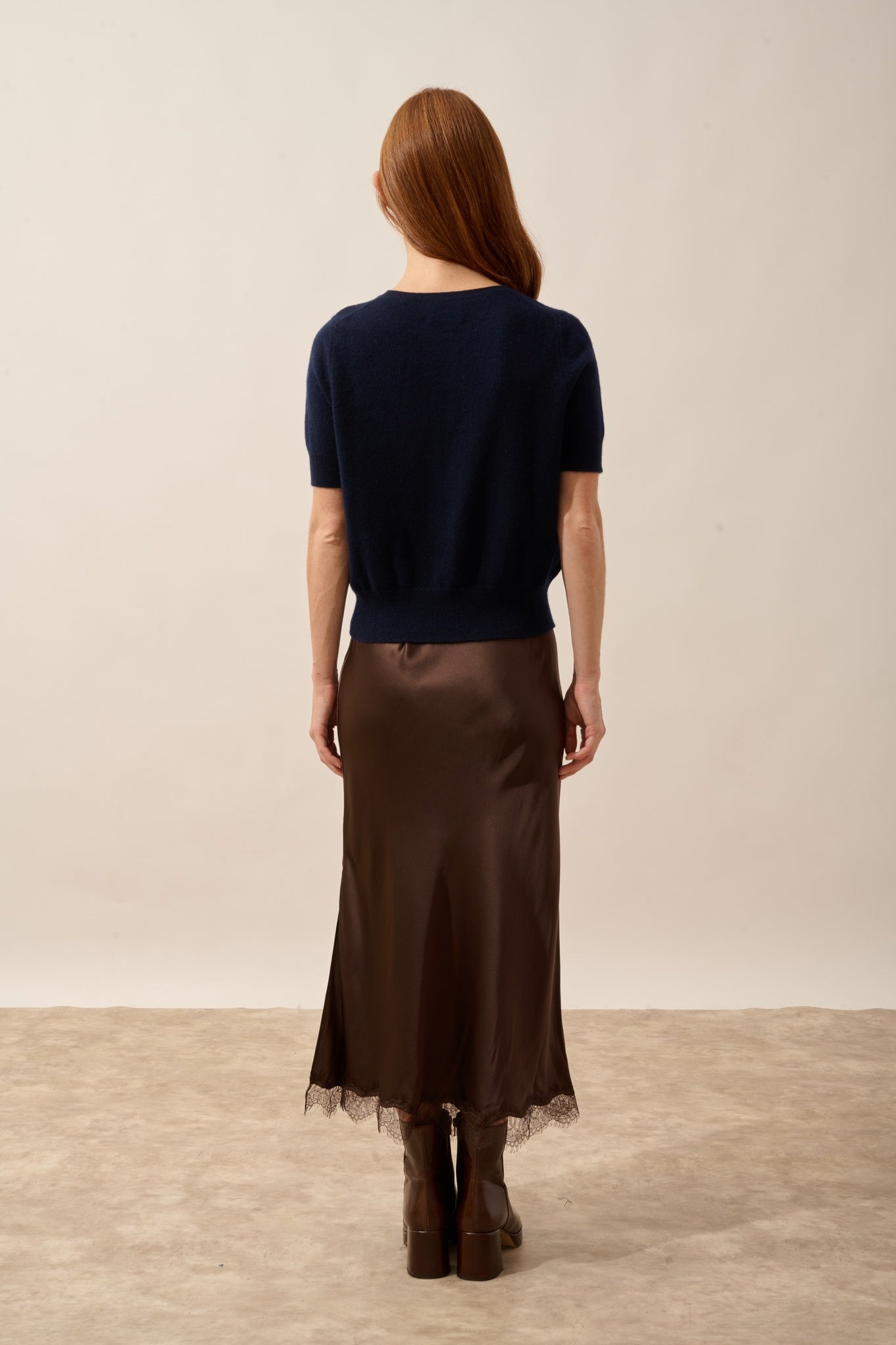 SAMUEL cardigan col rond navy