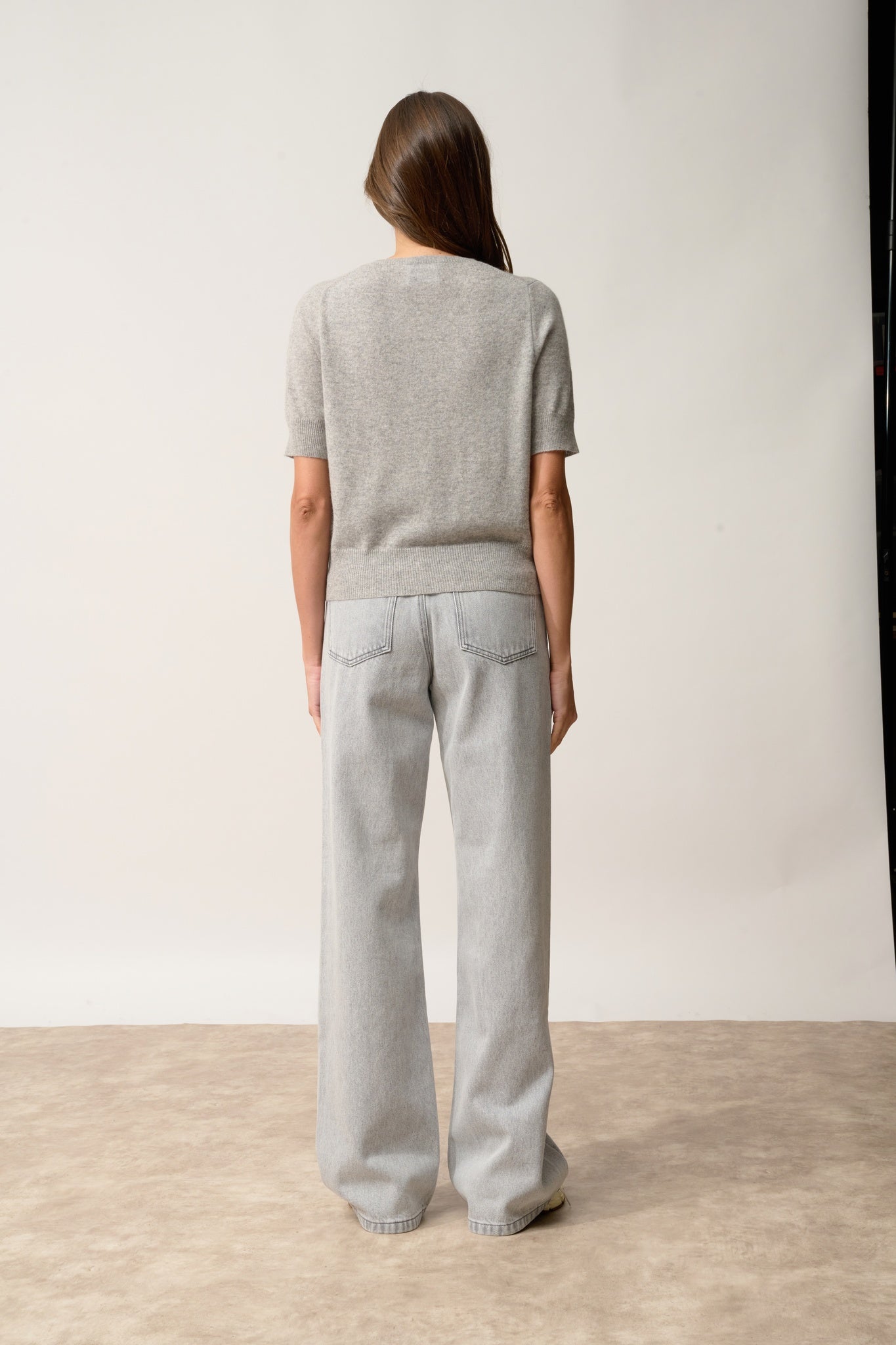 SAMUEL cardigan col rond nuage chiné