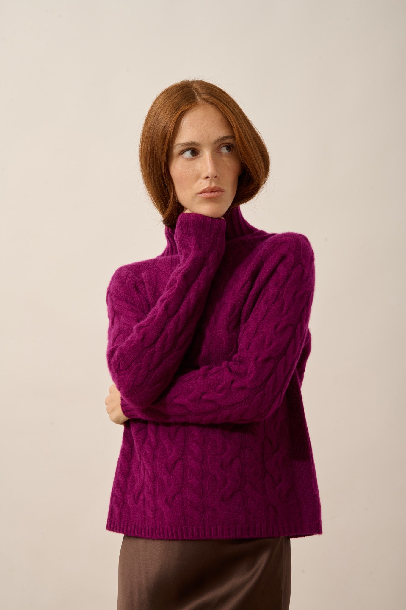 serenoa pull col montant 6 fils prune