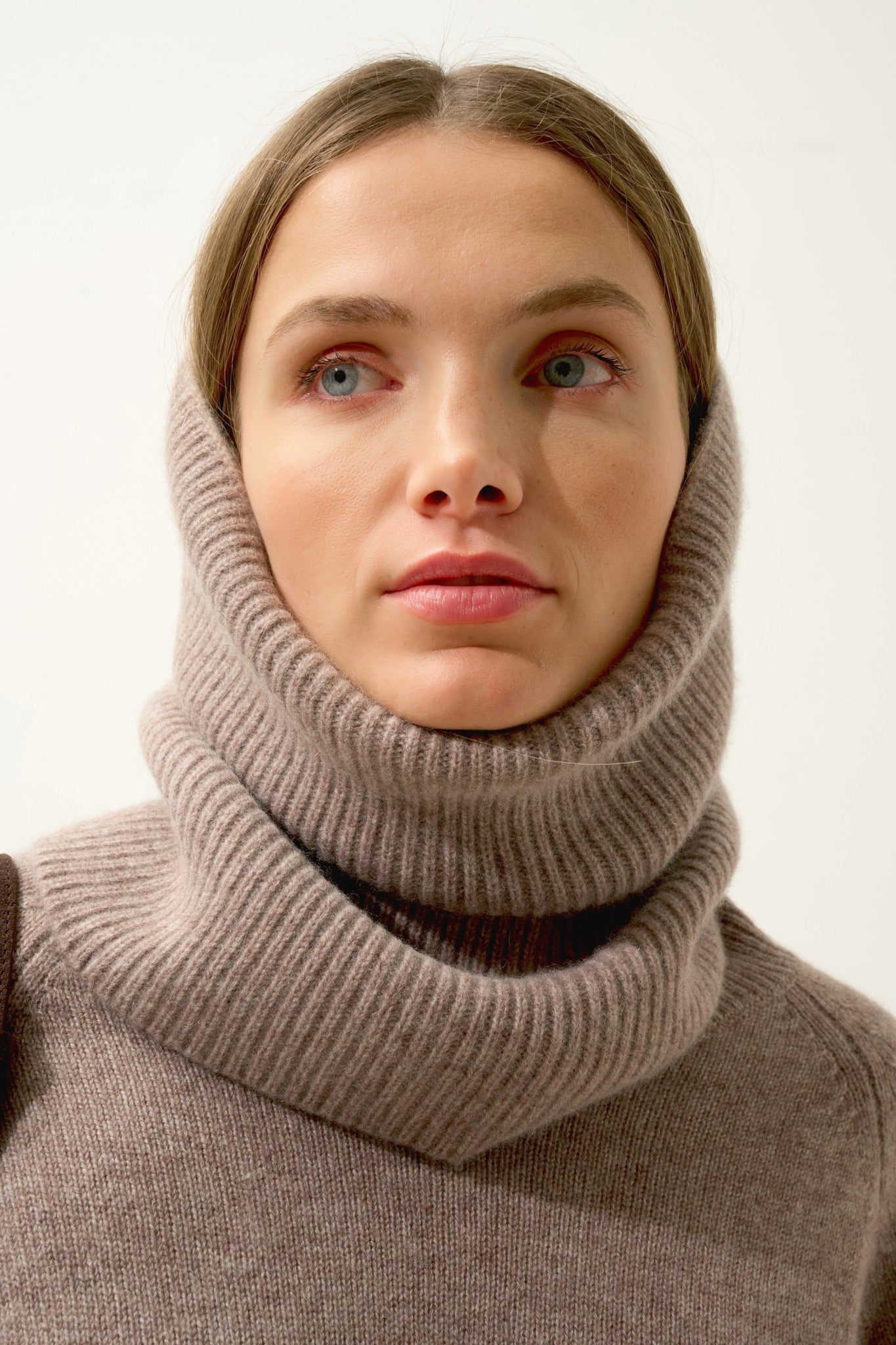 sofia tour de cou 6 fils caribou chiné 100% cachemire