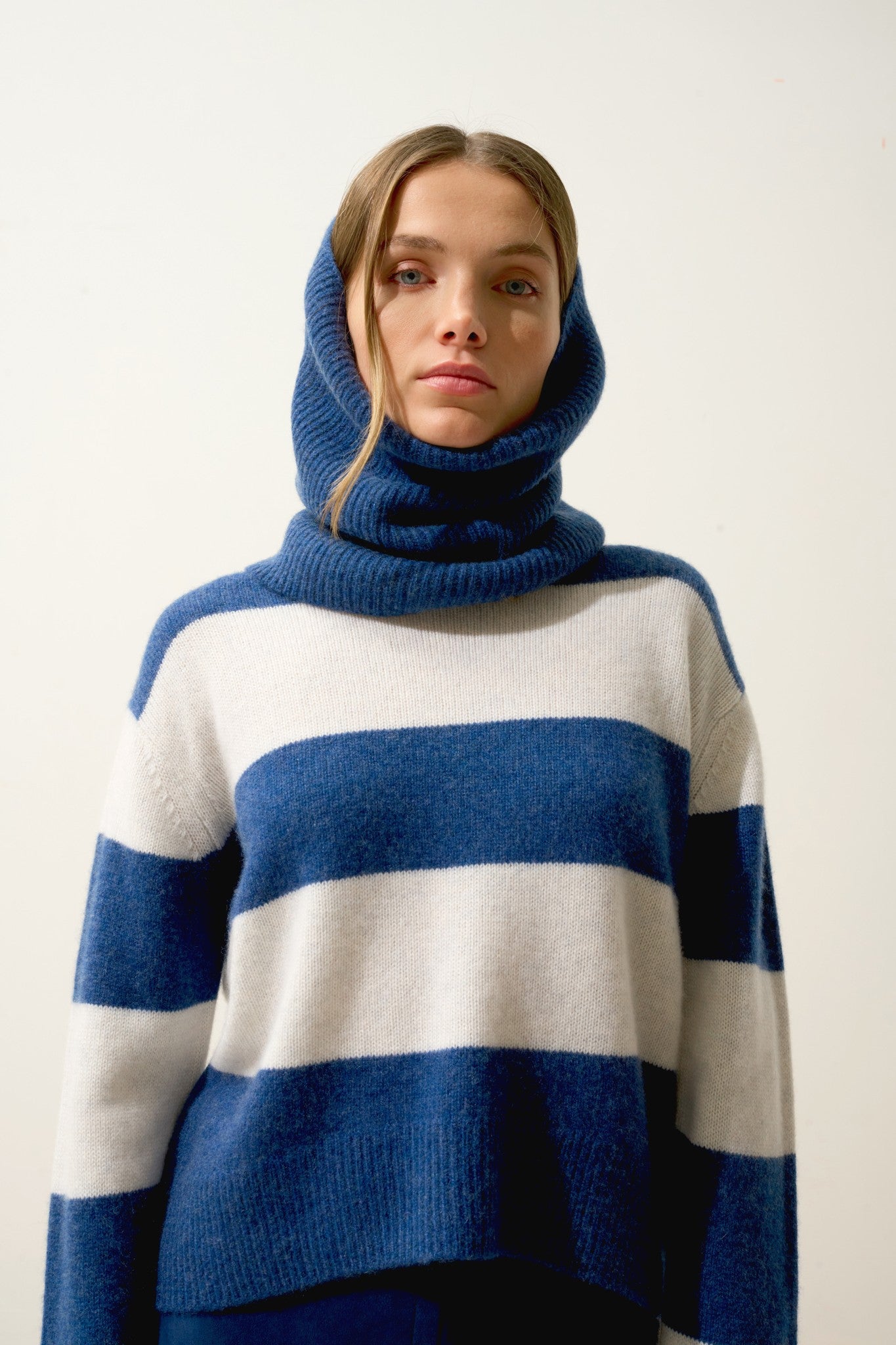 sofia tour de cou 6 fils ocean chiné 100% cachemire