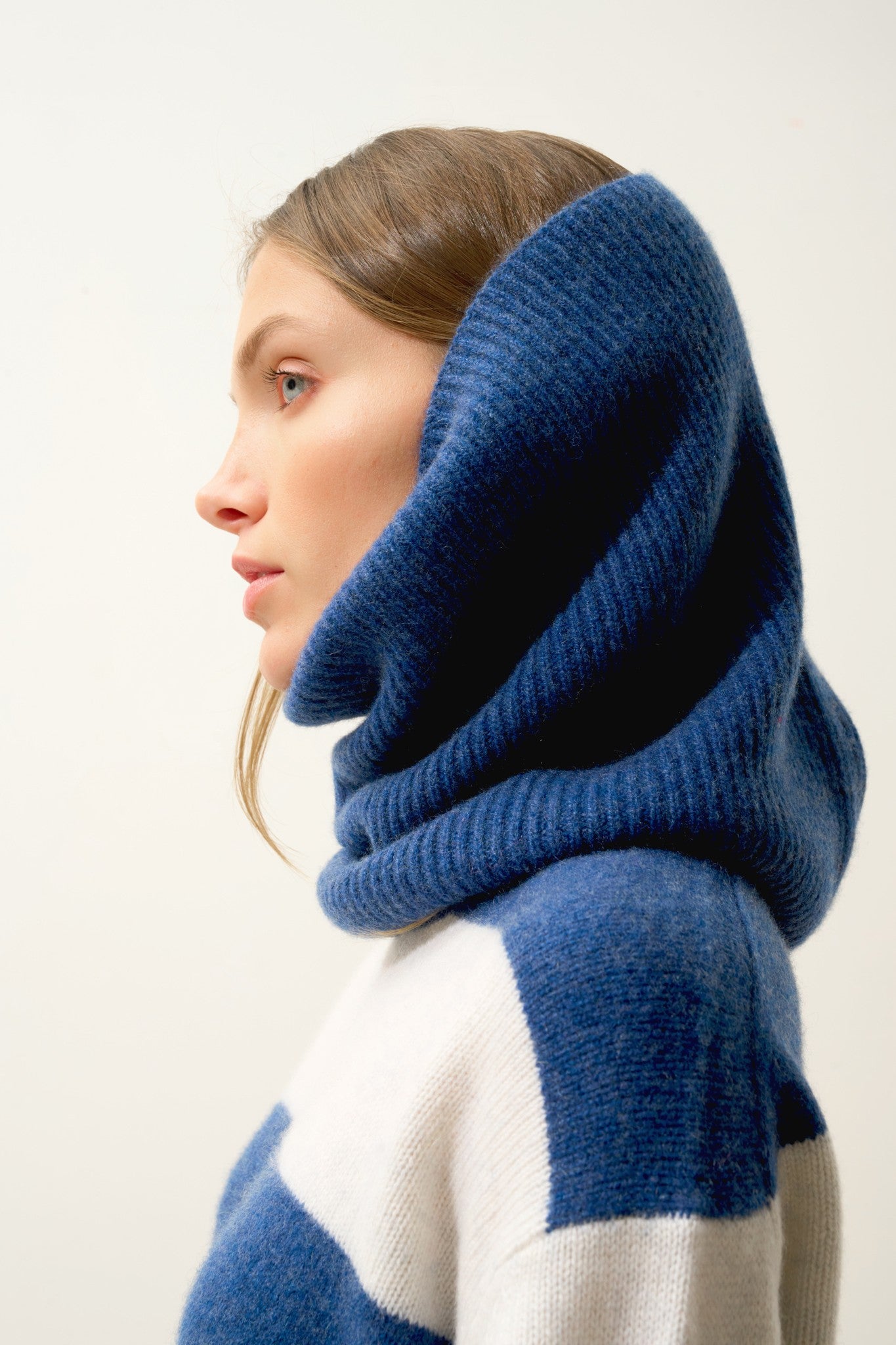 sofia tour de cou 6 fils ocean chiné 100% cachemire