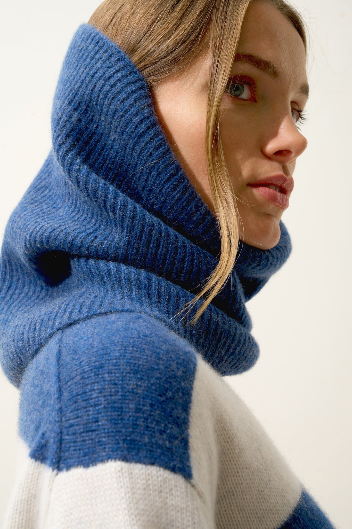 SOFIA tour de cou 6 fils ocean chiné