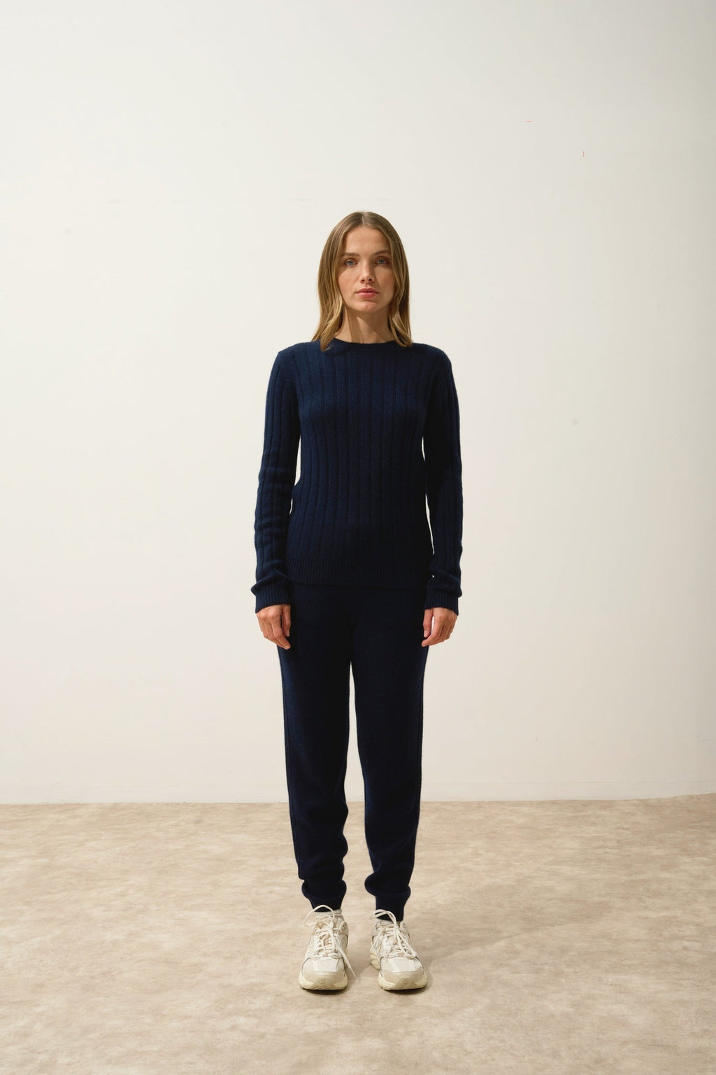 SORREL pull col rond 6 fils navy