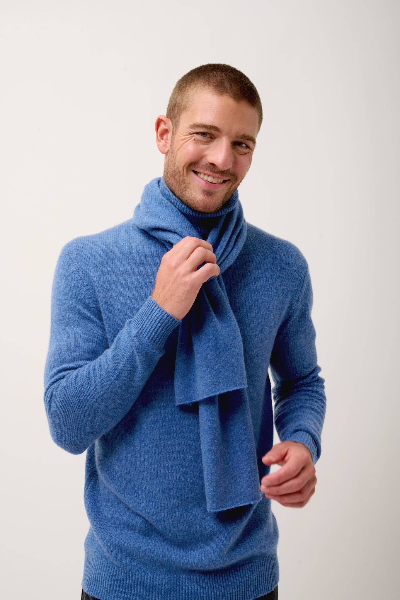 SPENCER scarf  denim blue