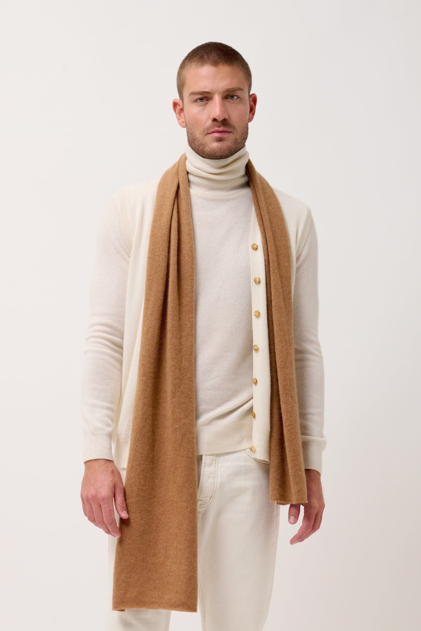 SPENCER écharpe  noisette