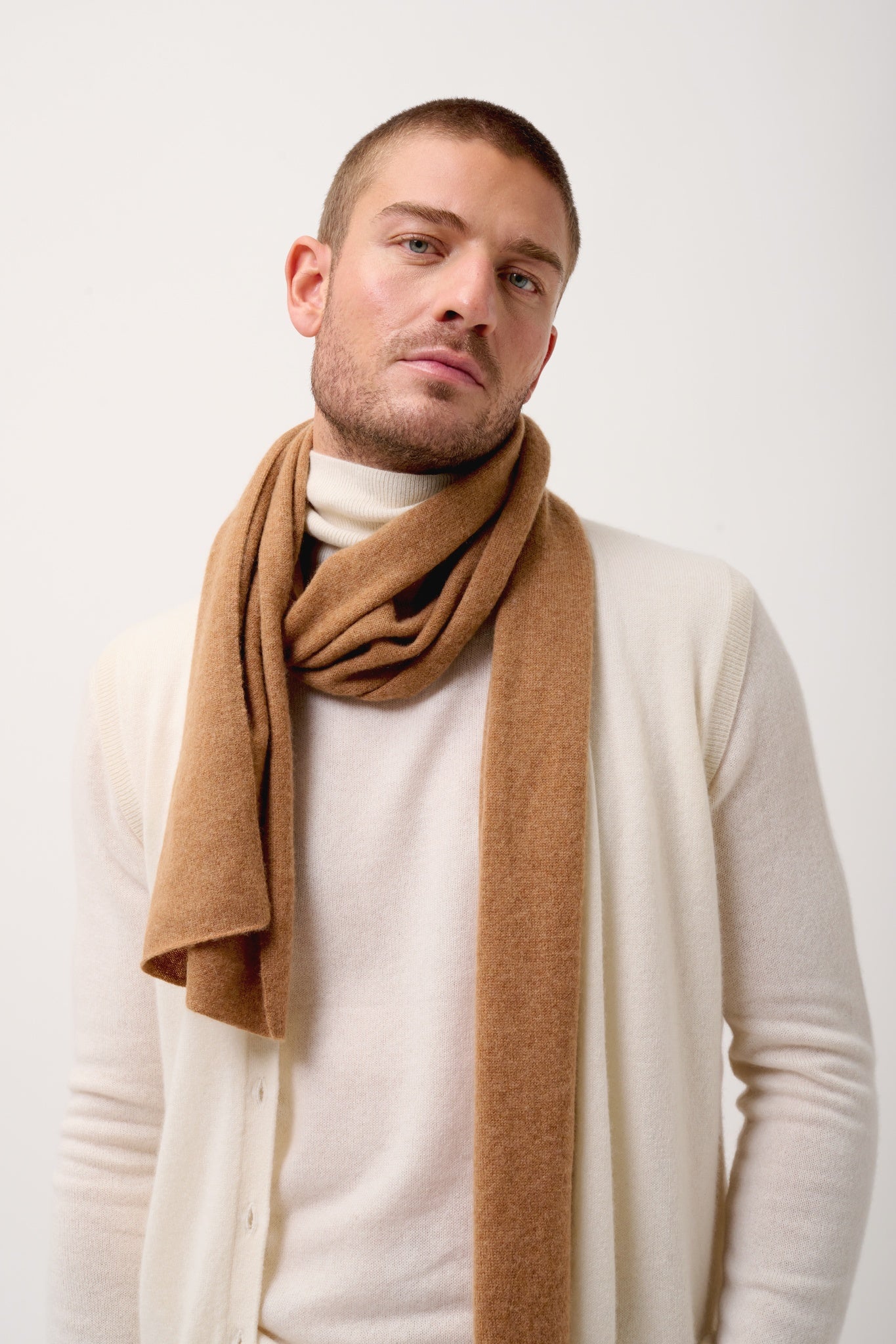 SPENCER écharpe  noisette