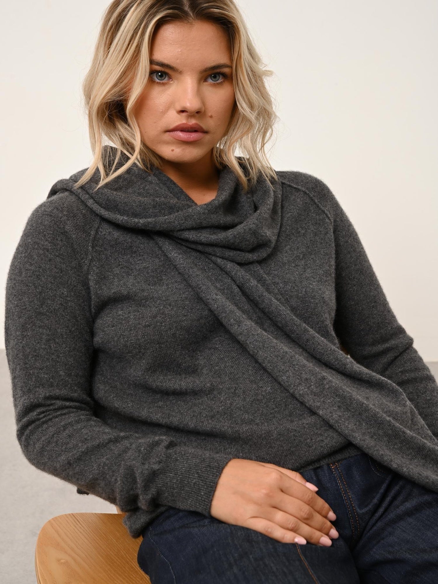 SPENCER écharpe anthracite chiné