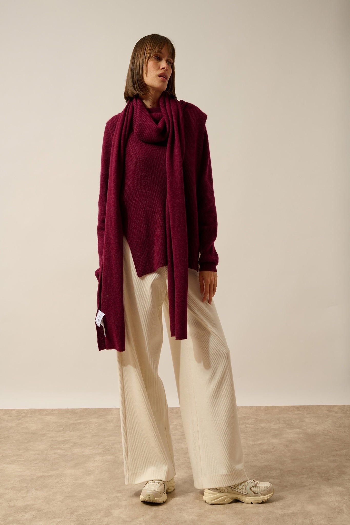 SPENCER écharpe bordeaux