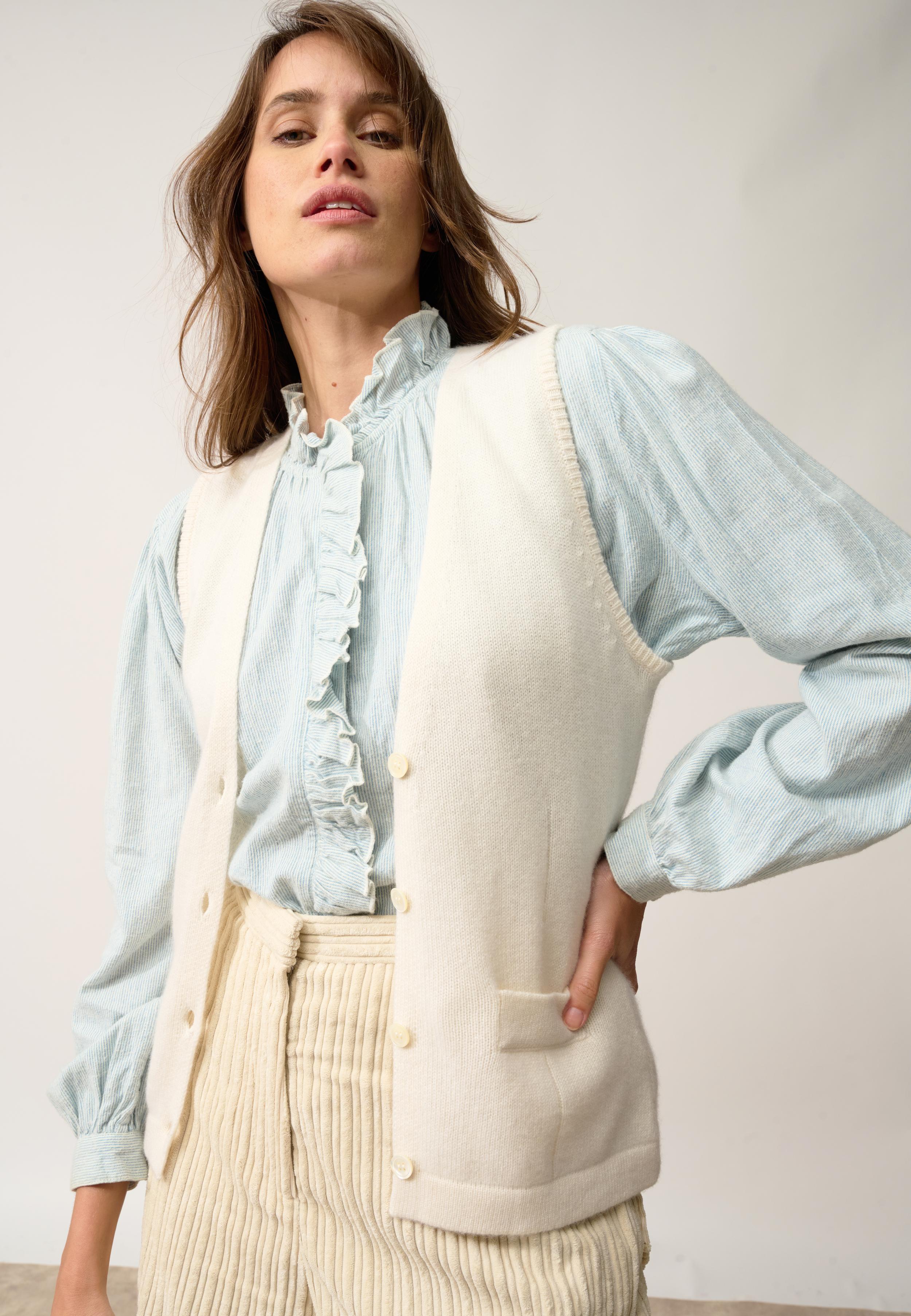 STEFAN cardigan col v neige