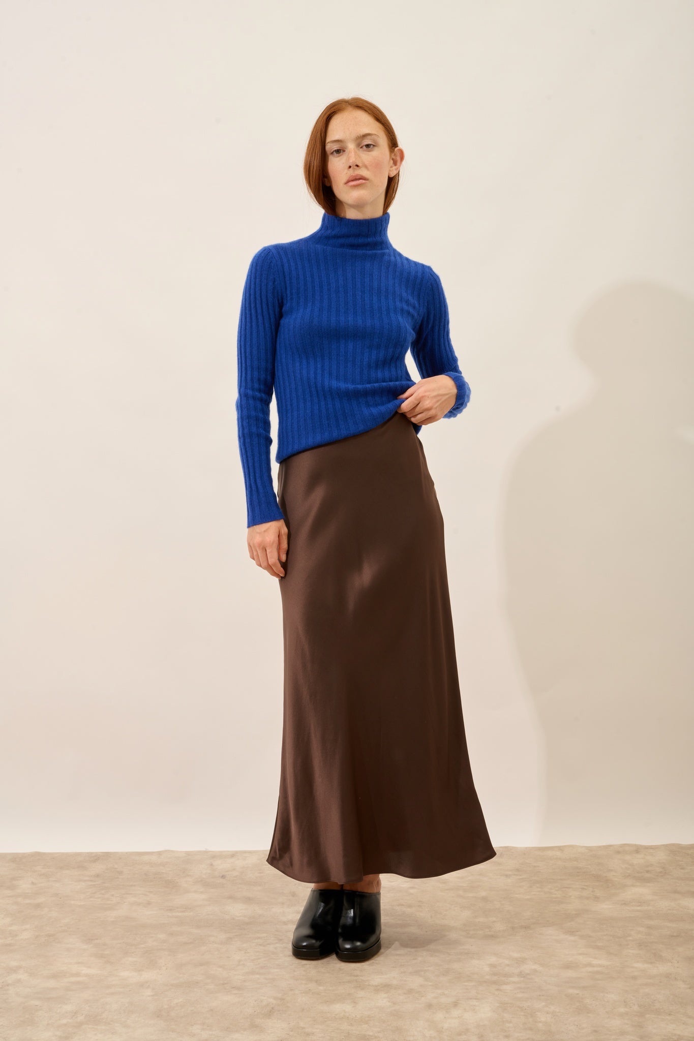 SUNNEVA pull col montant outremer