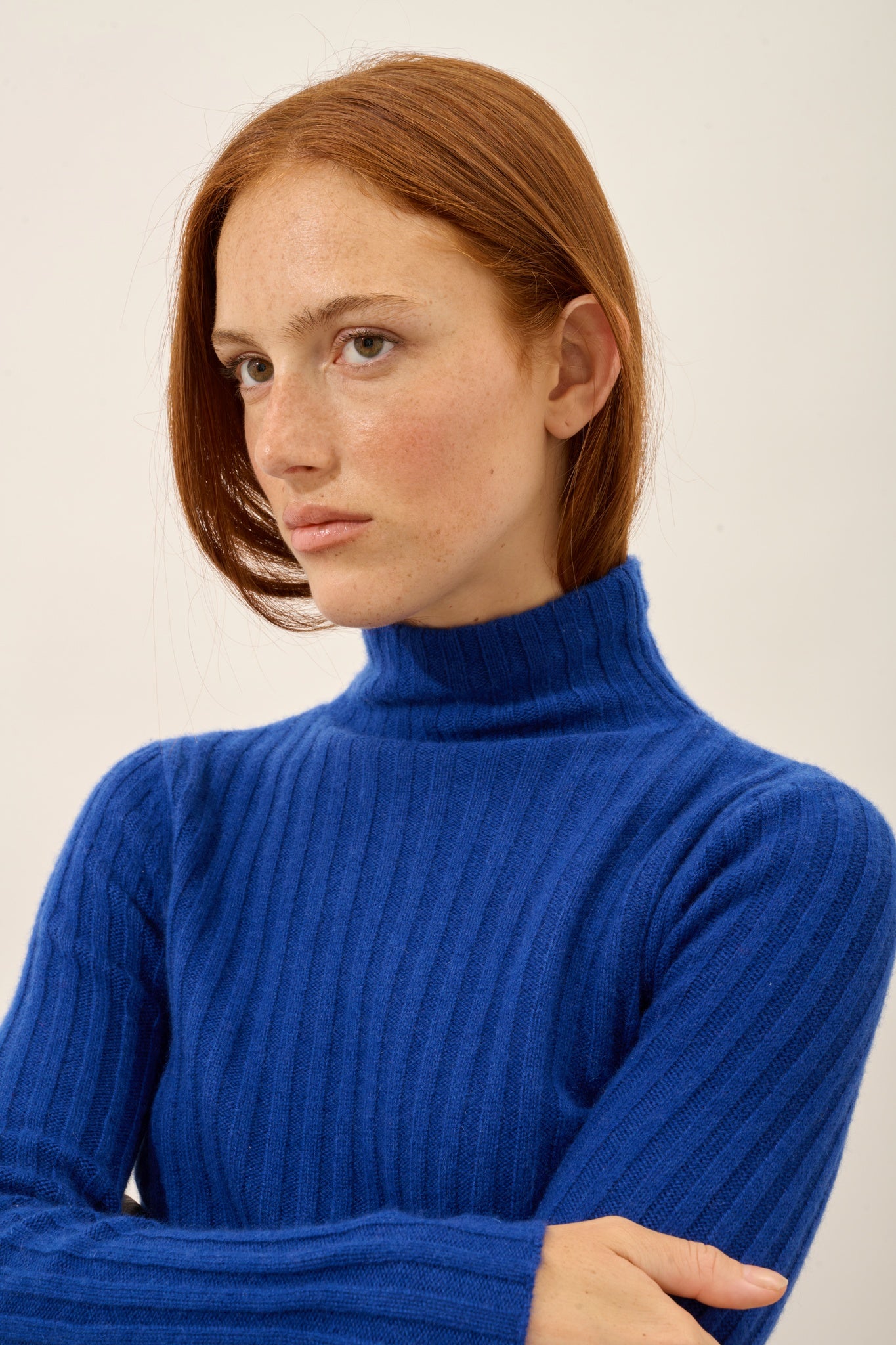 SUNNEVA pull col montant outremer