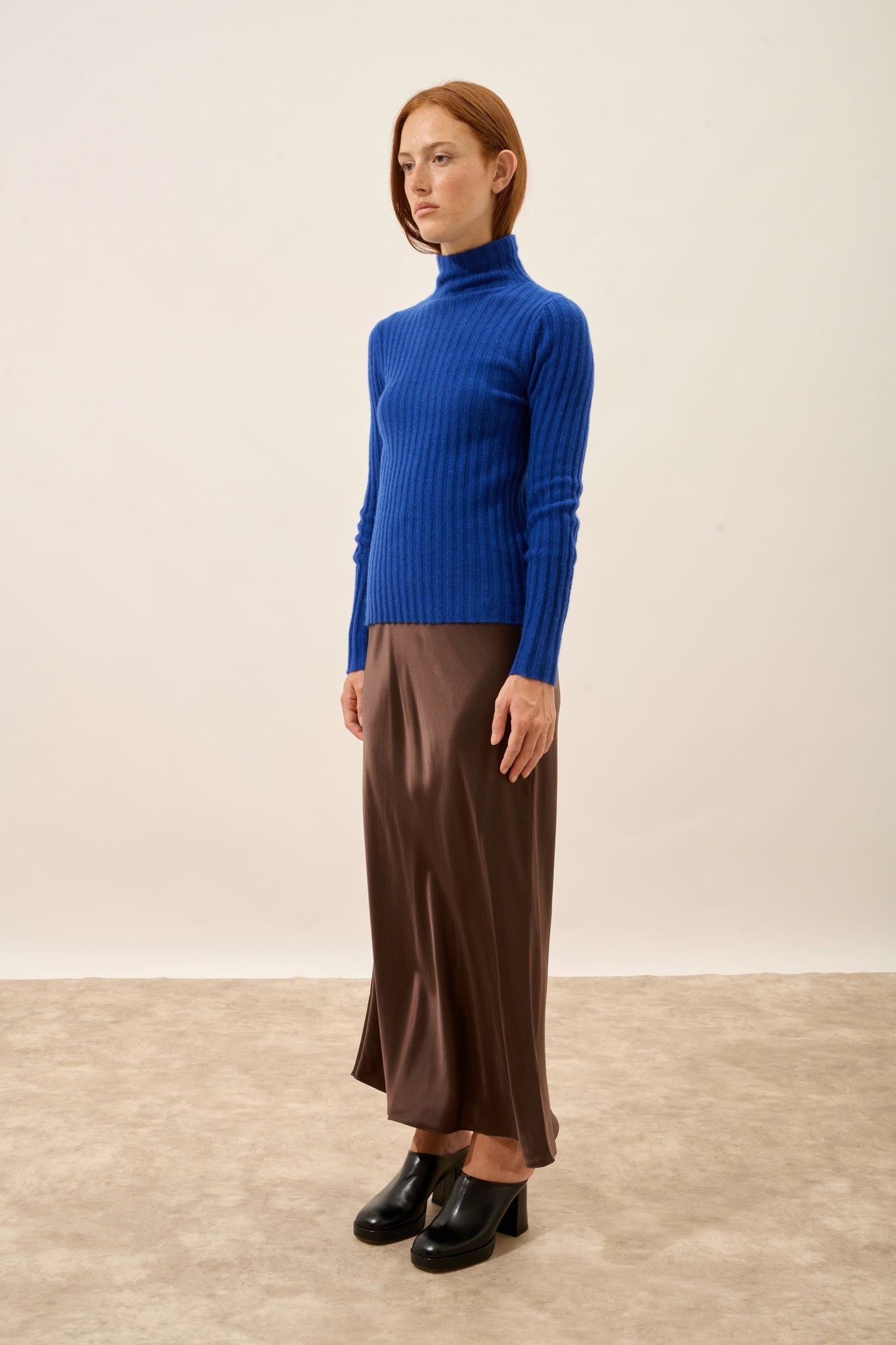 SUNNEVA pull col montant outremer