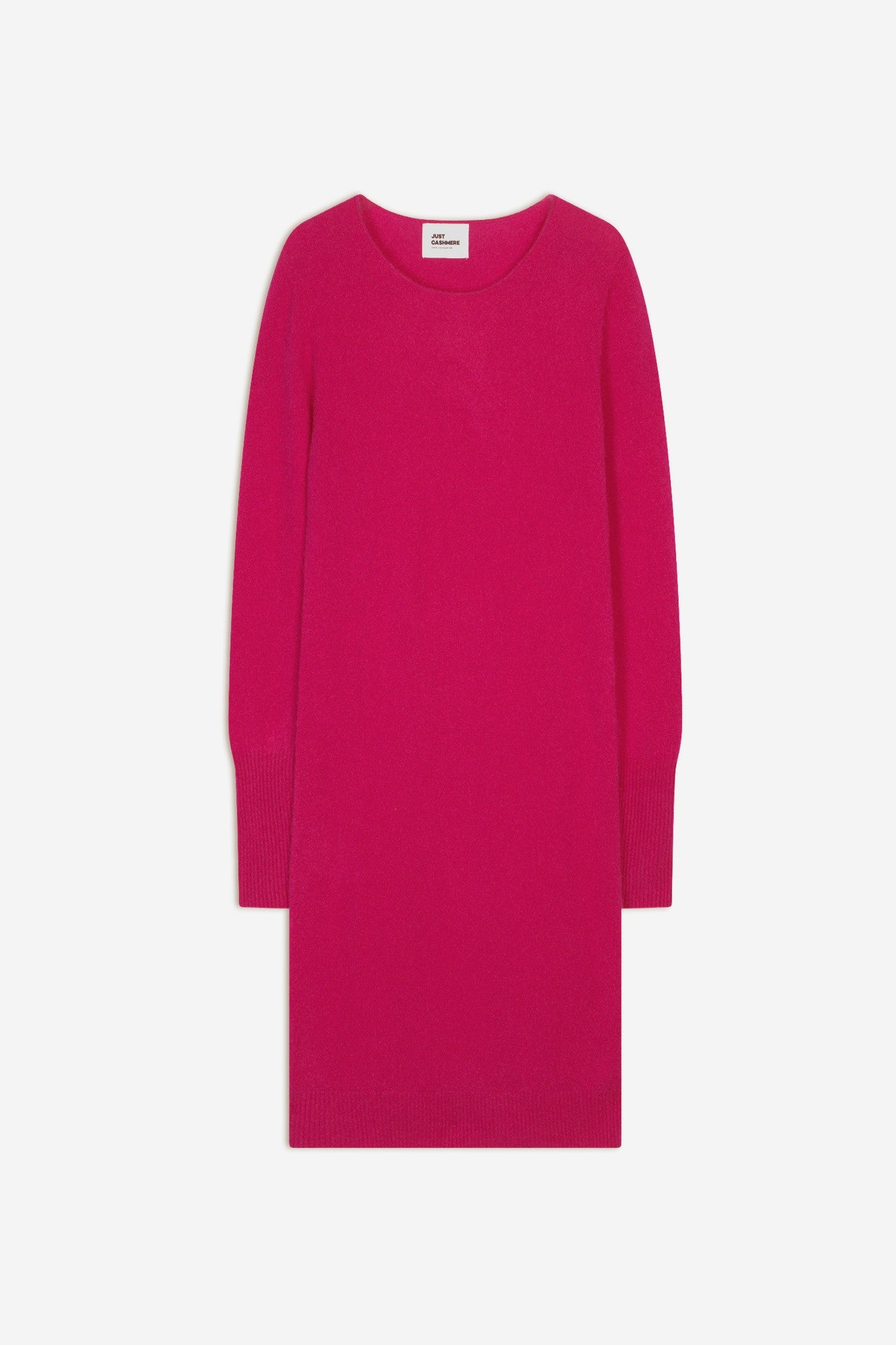 susan robe col rond fuchsia