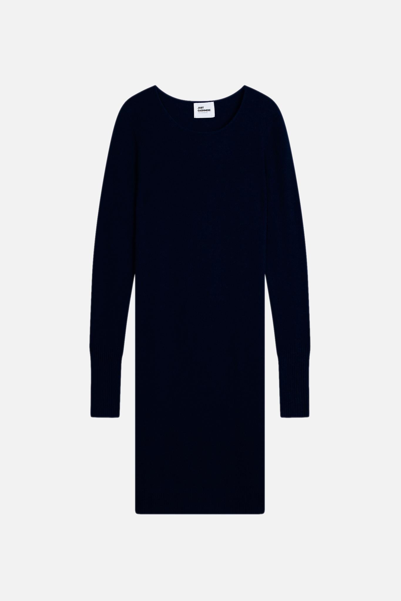 SUSAN navy round-neck dress
