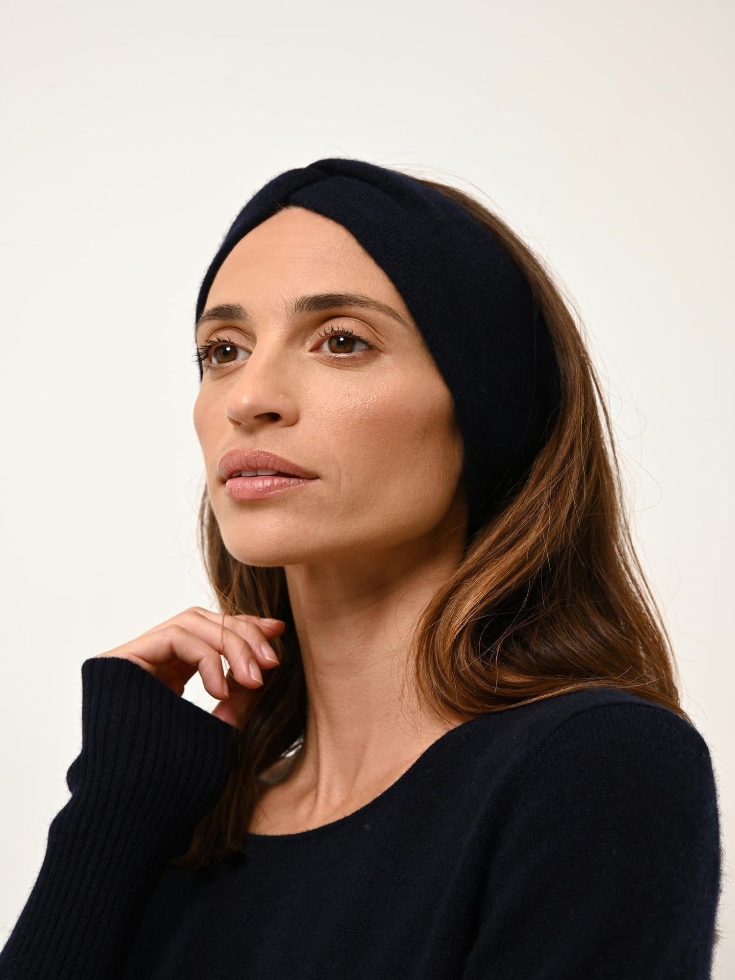 SUSAN robe col rond navy