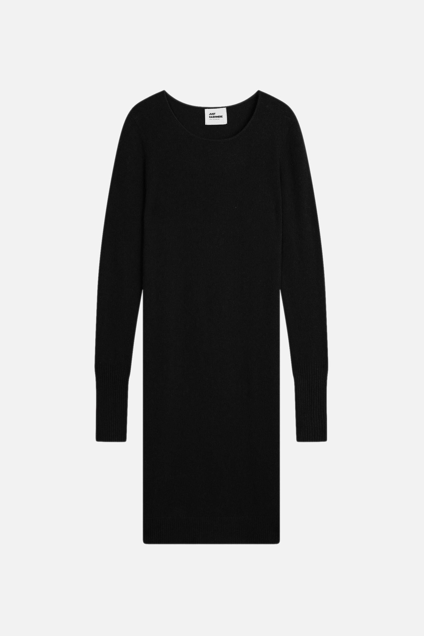 SUSAN black round-neck dress