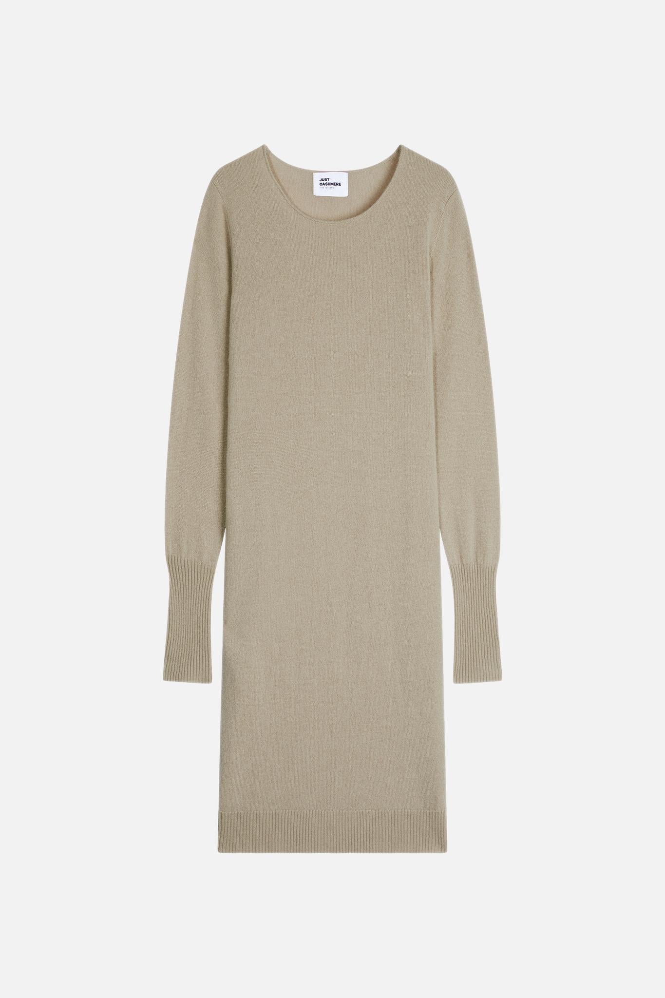 SUSAN olive round-neck dress