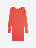 SUSAN robe col rond orange chiné