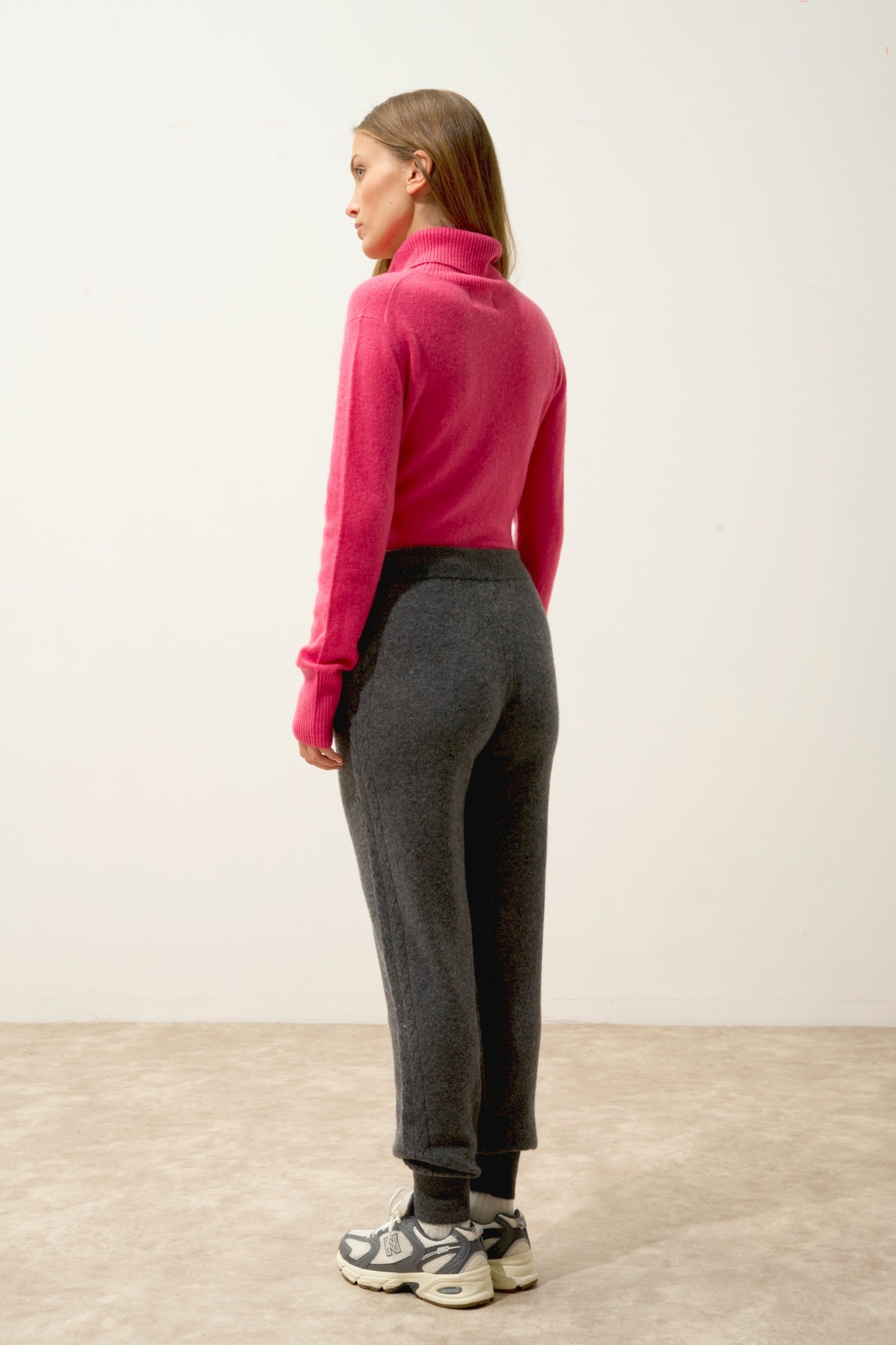 talia jogging anthracite chiné 100% cachemire