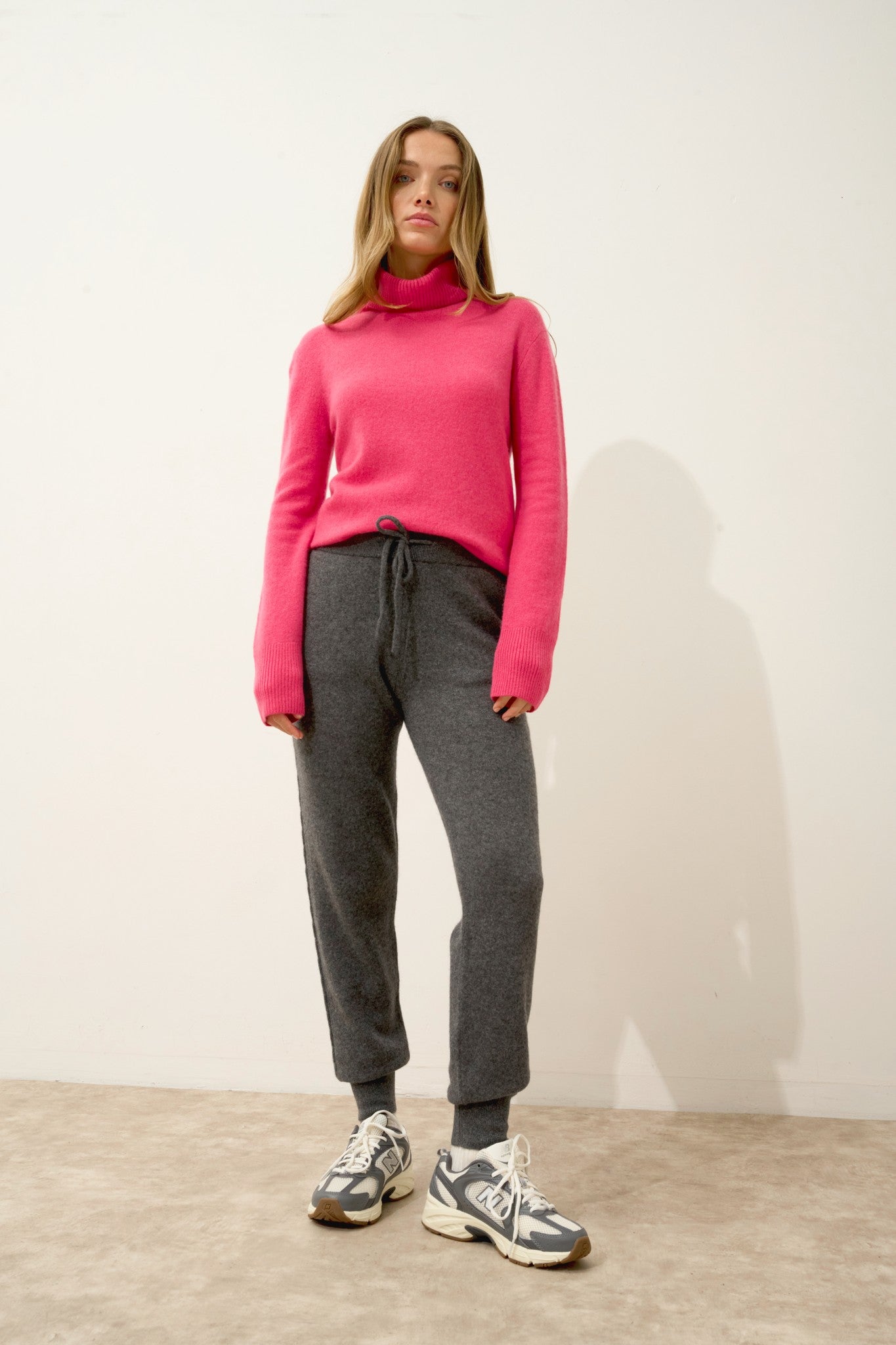 talia jogging anthracite chiné 100% cachemire