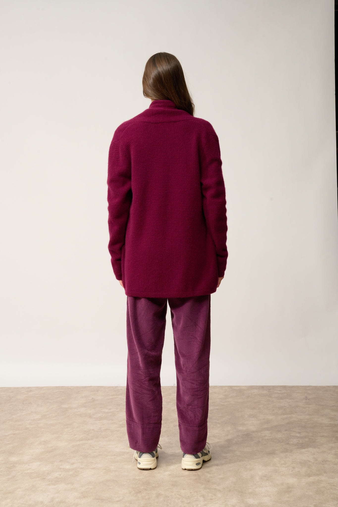 TARAPOTO veste col châle bordeaux