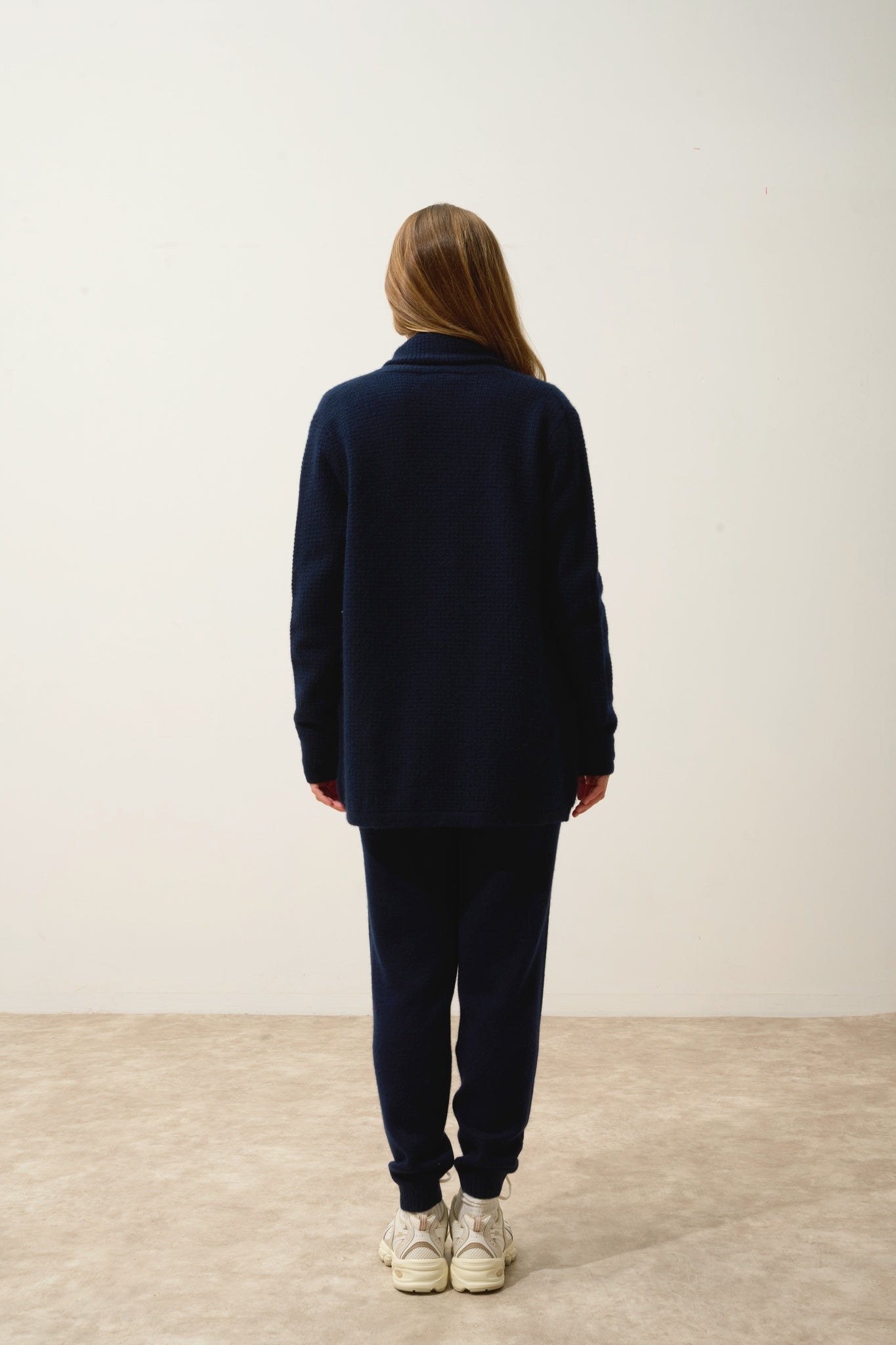 TARAPOTO veste col châle navy