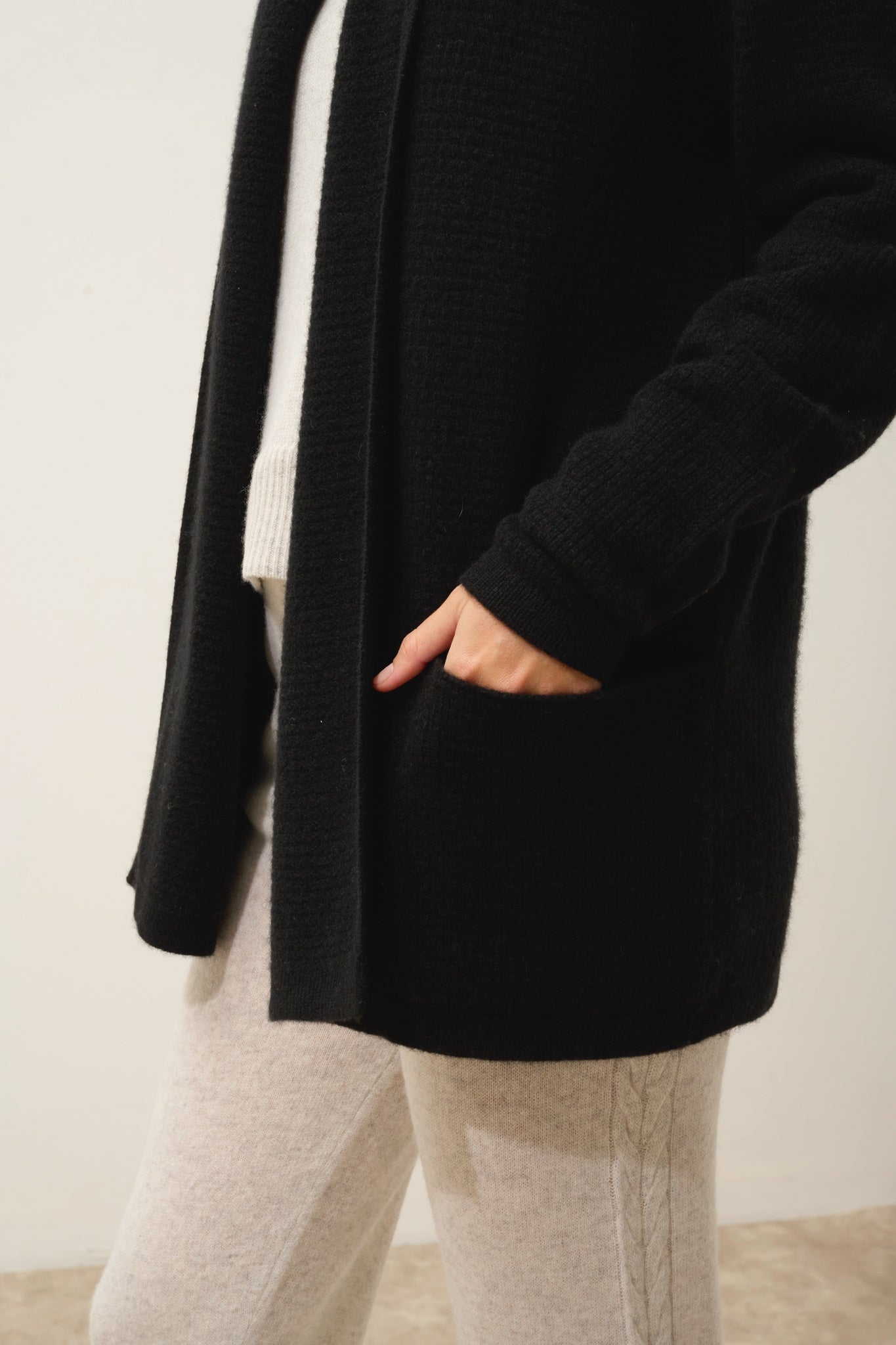 TARAPOTO black shawl collar jacket