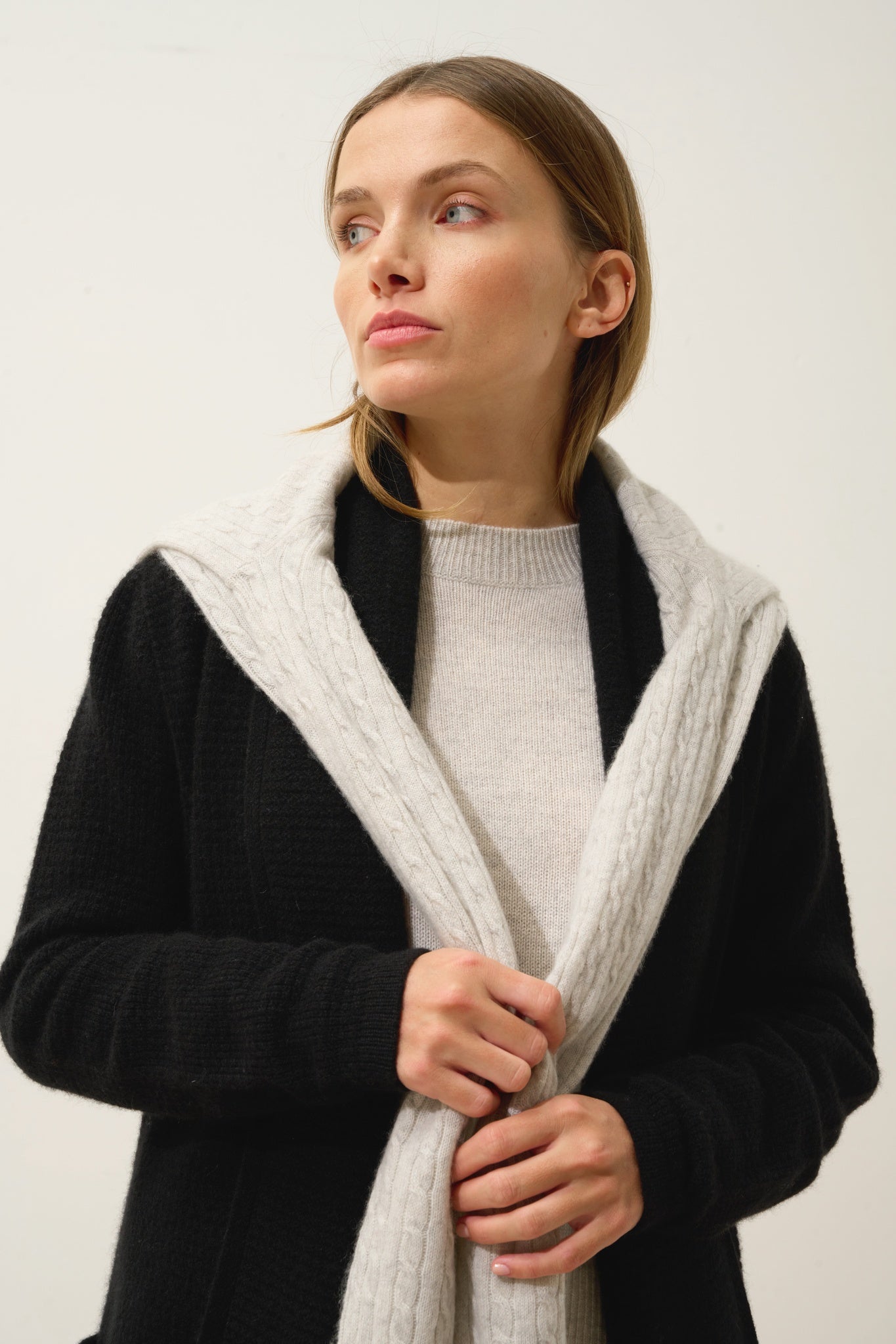 TARAPOTO black shawl collar jacket