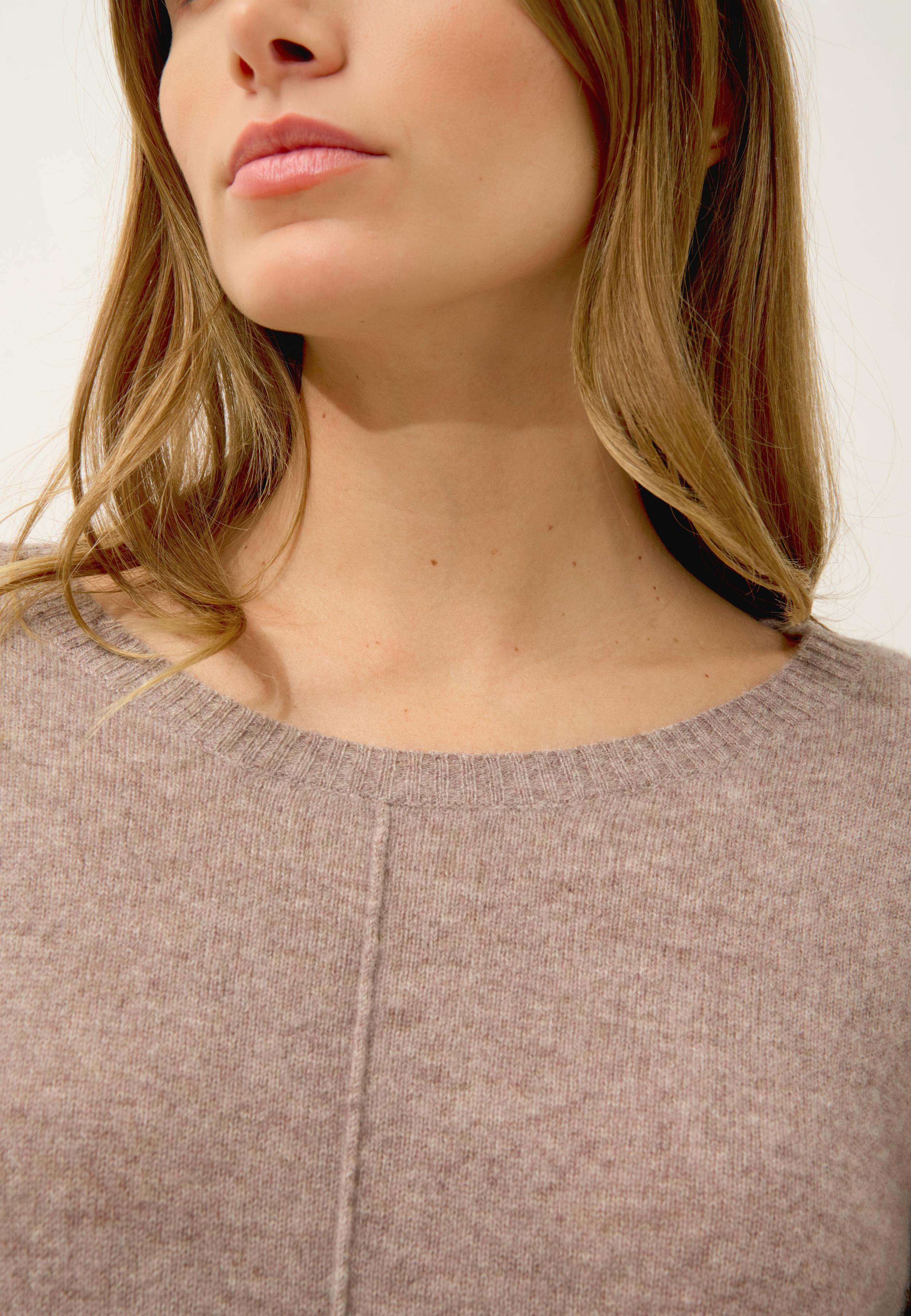 TESS pull col rond caribou chiné