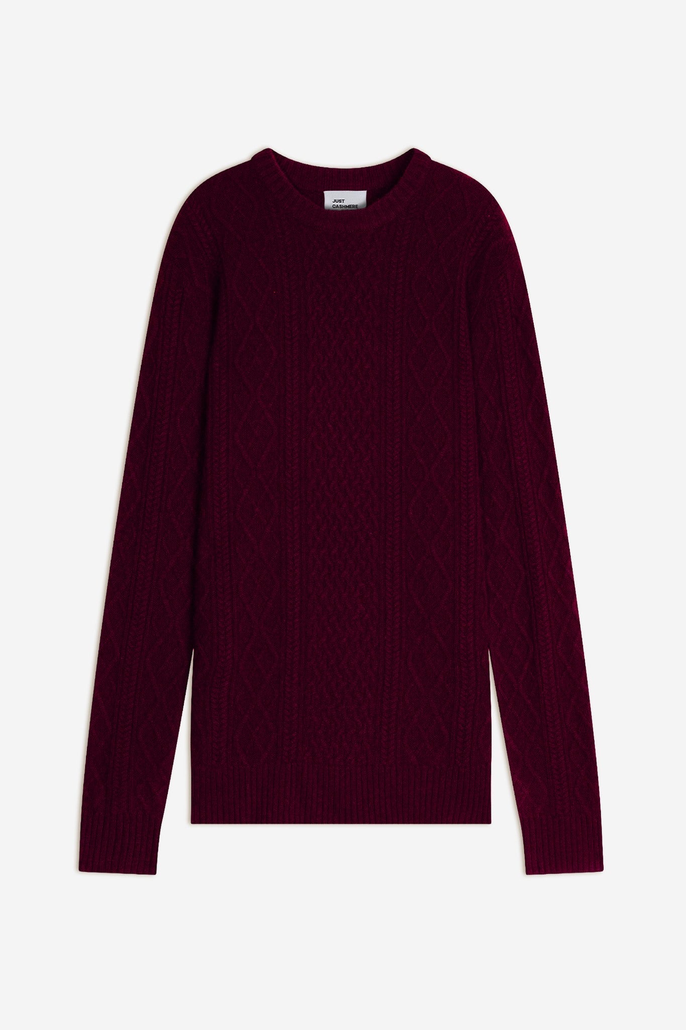 thurid pull col rond 4 fils mûre