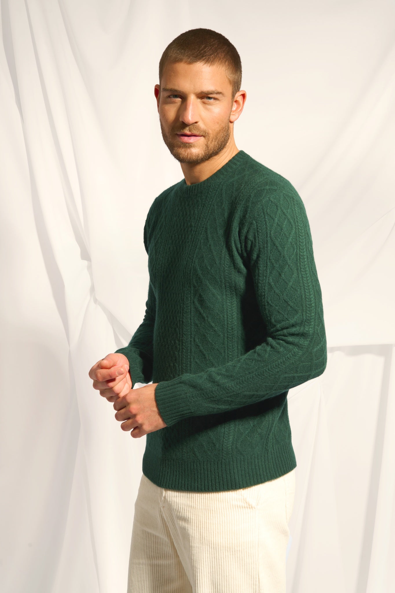 THURID pull col rond cyprès