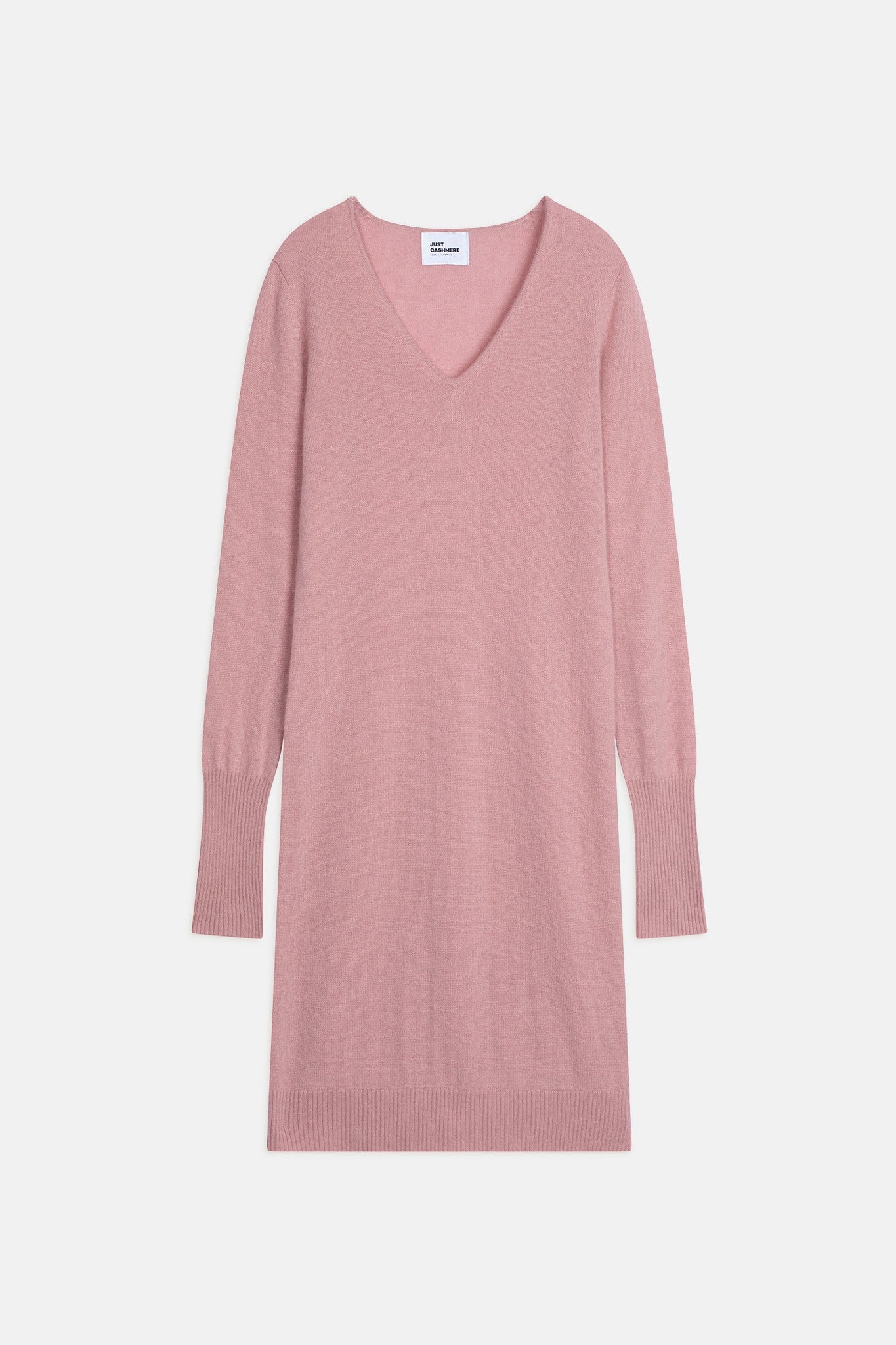 tracy robe col v bois de rose