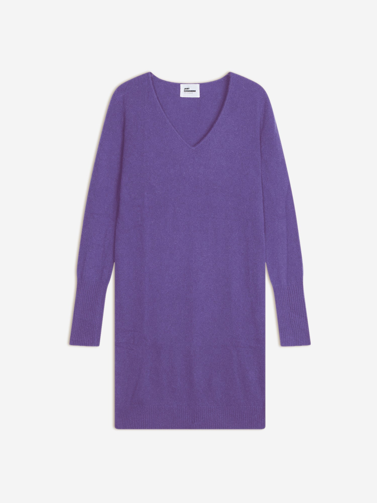 TRACY robe col v glycine