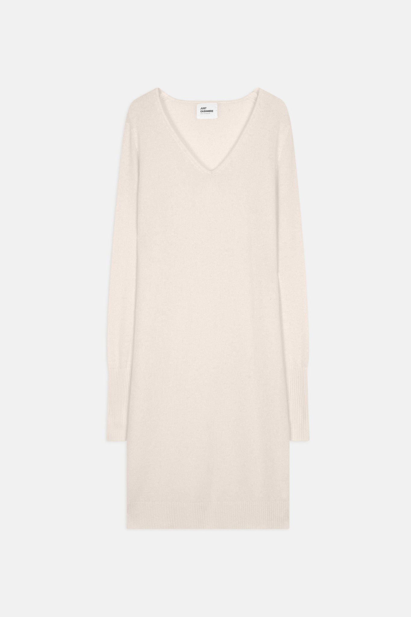 tracy robe col v ivoire