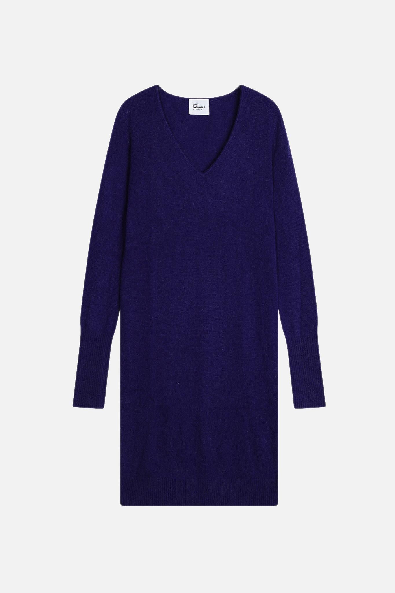 TRACY robe col v purple