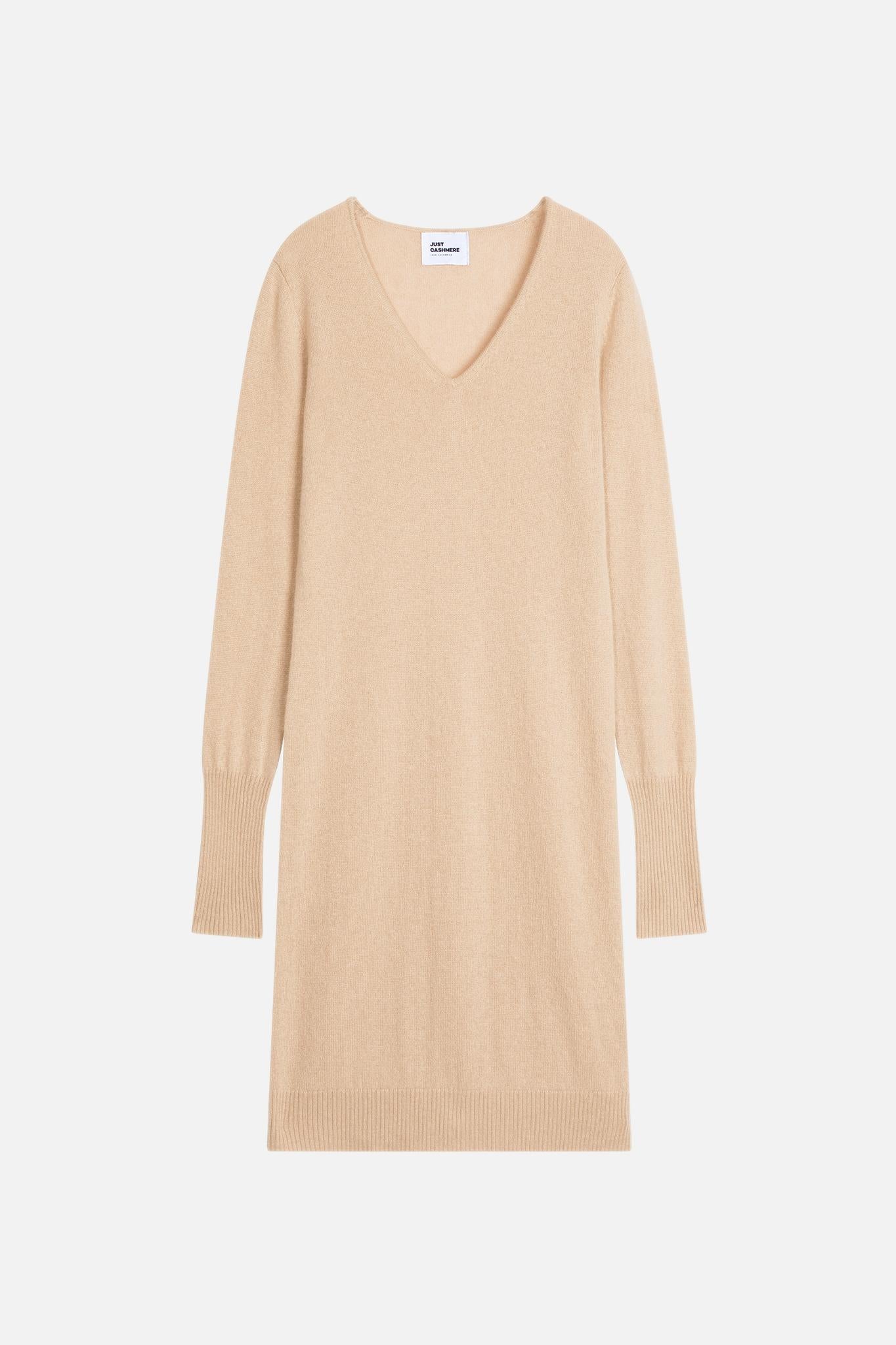 TRACY robe col v sable