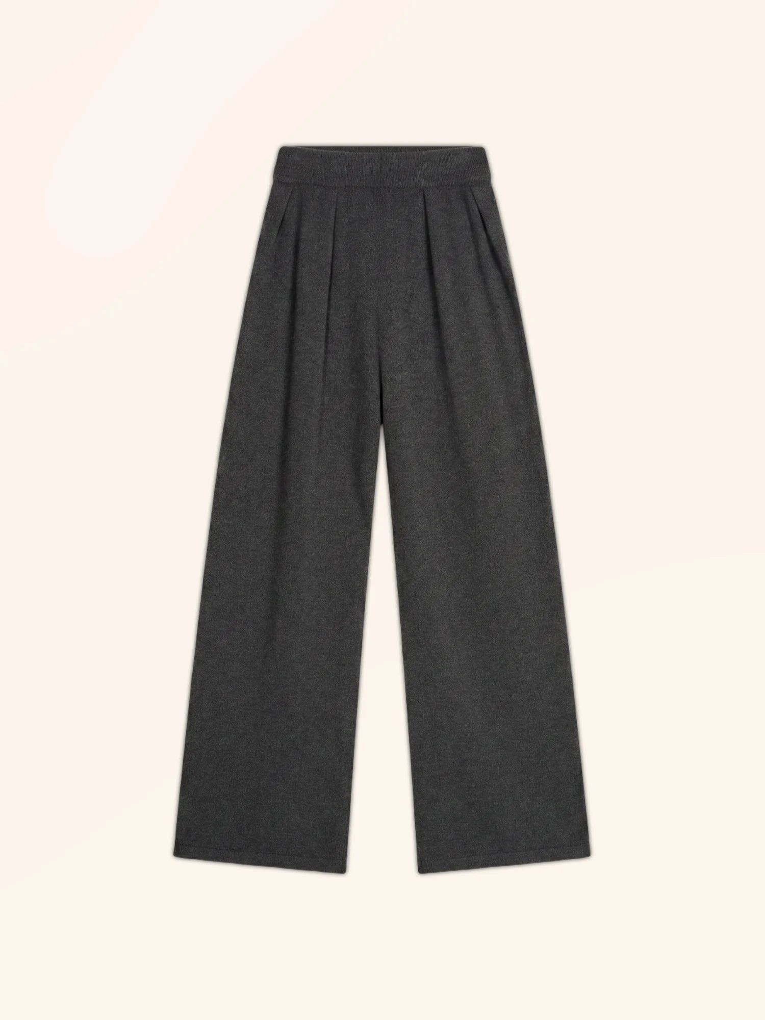 DAPHNE Pantalon Large Anthracite Chiné