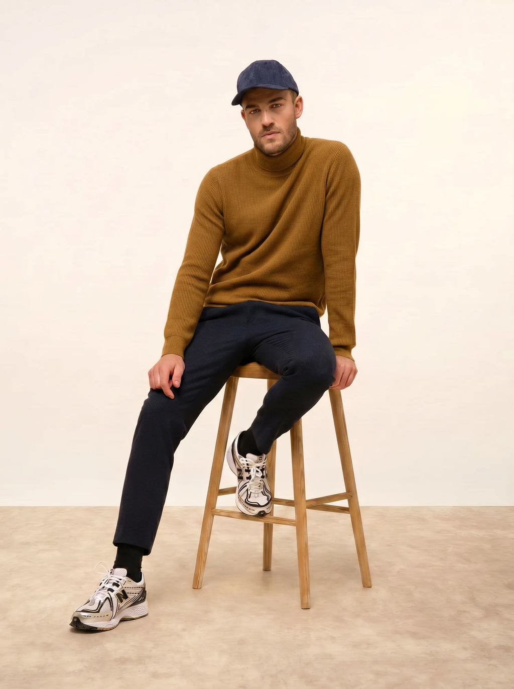 EVA Pull Col Montant Noisette