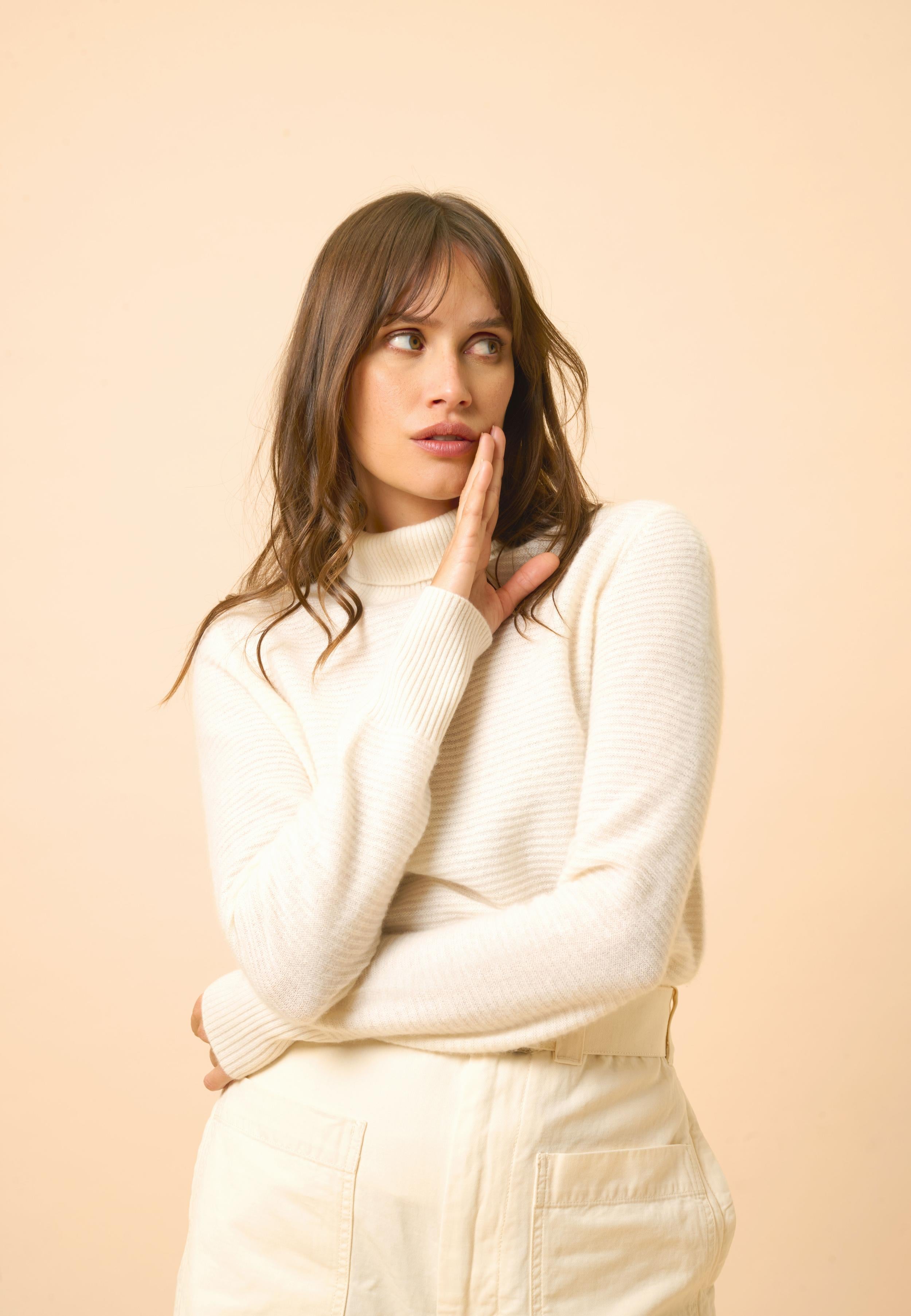 UDNY pull col roulé neige