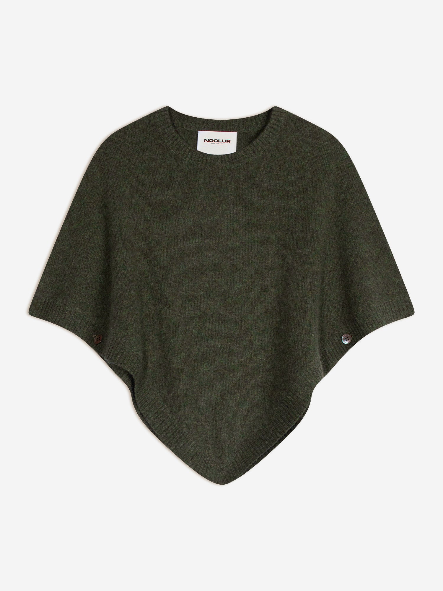 ULAANGOM poncho kaki chiné