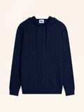 WILLIAM Pull Capuche Bleu Marine