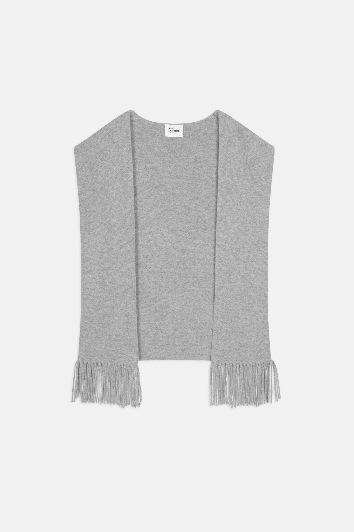 victoire gilet sans manches avec franges nuage chiné