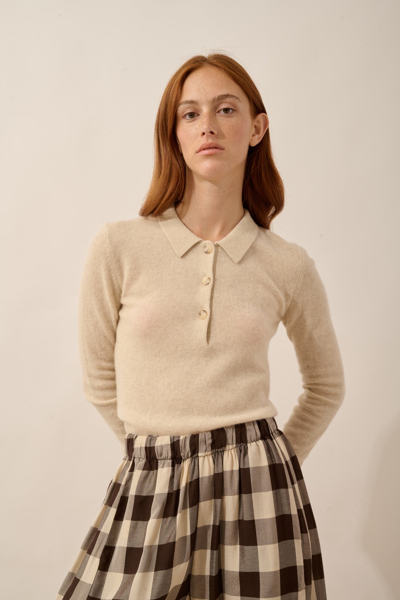 VIOLETTE polo avoine