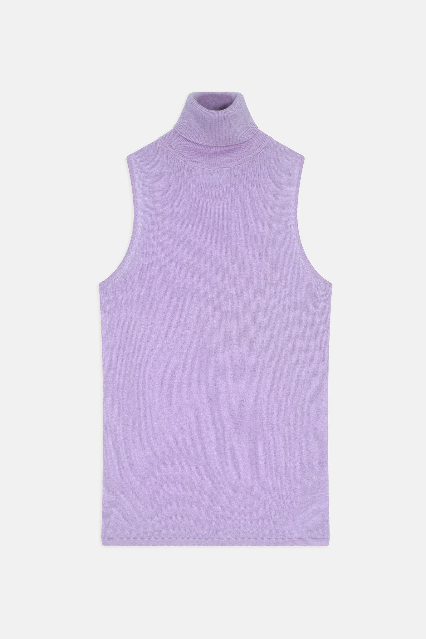 violet pull col roulé mauve