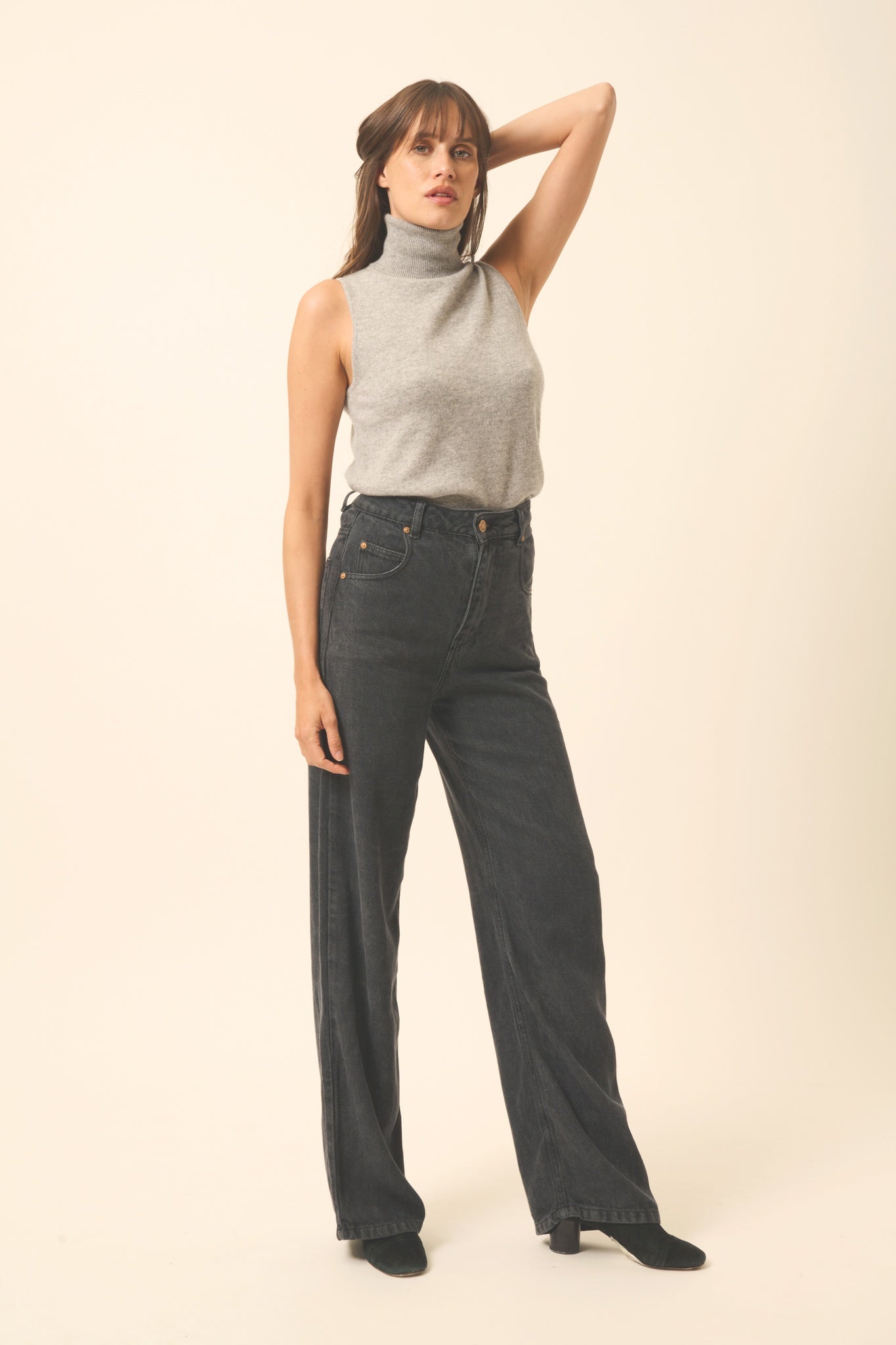 VIOLET cloudy turtleneck sweater