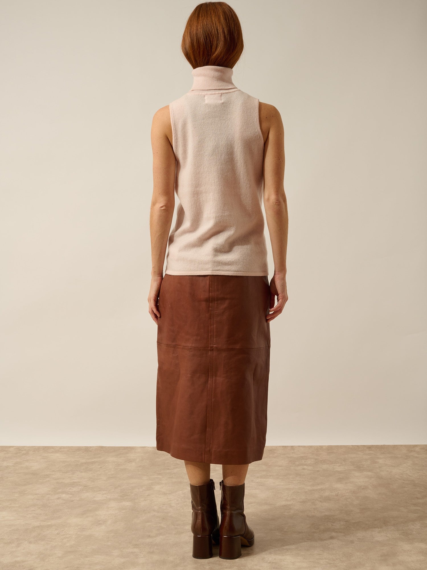 purple powder roll neck sweater