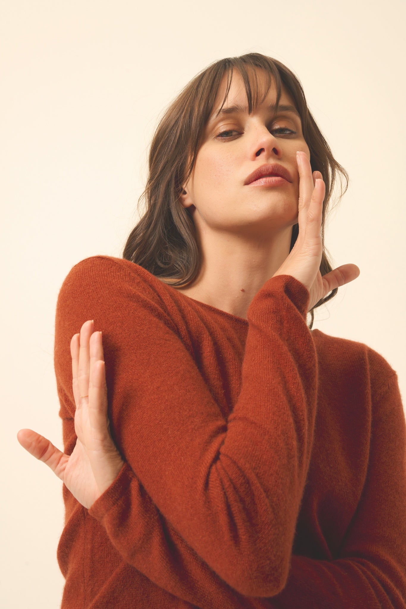 VIVIAN pull col rond écureuil