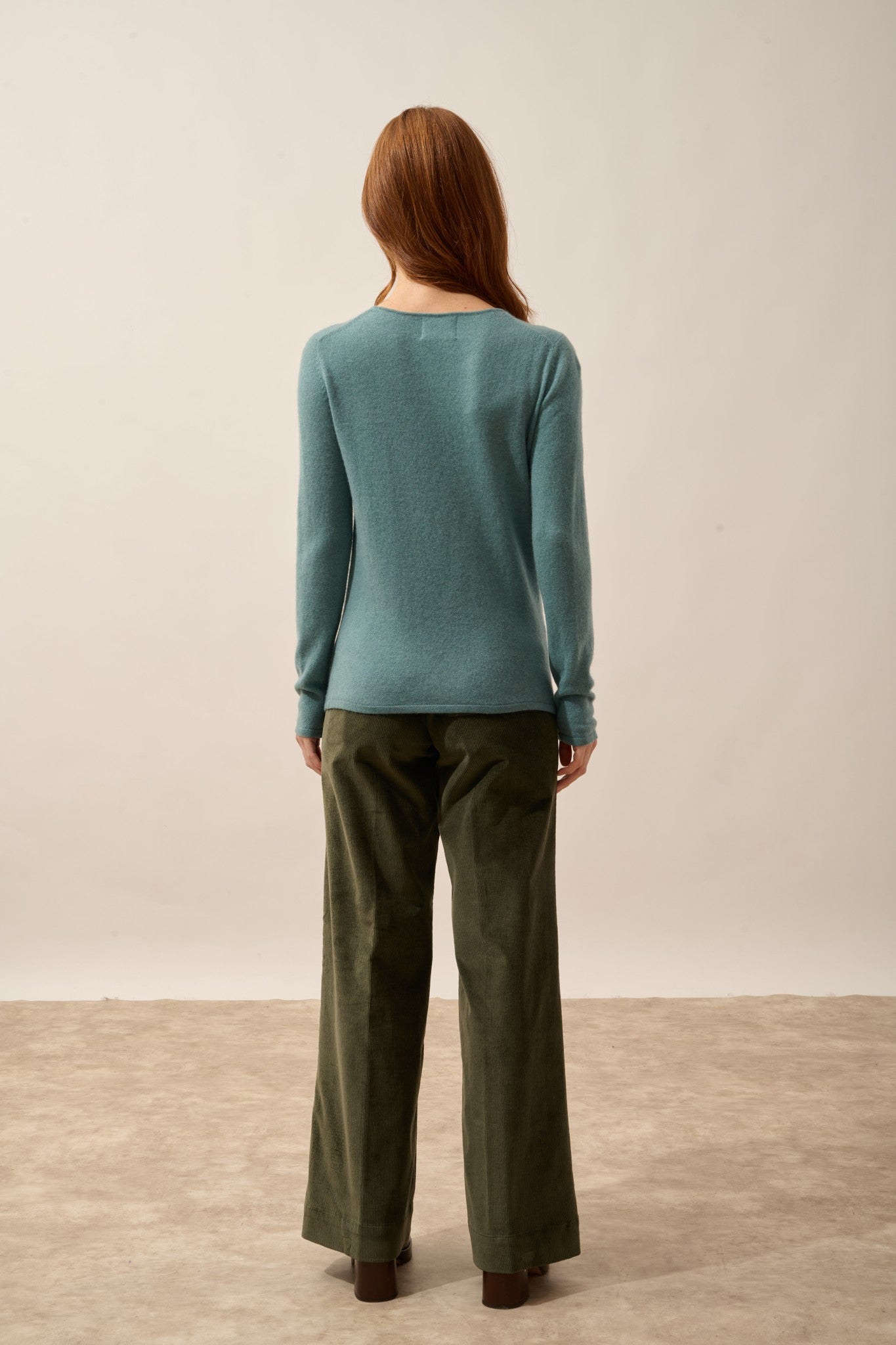 vivian pull col rond eucalyptus