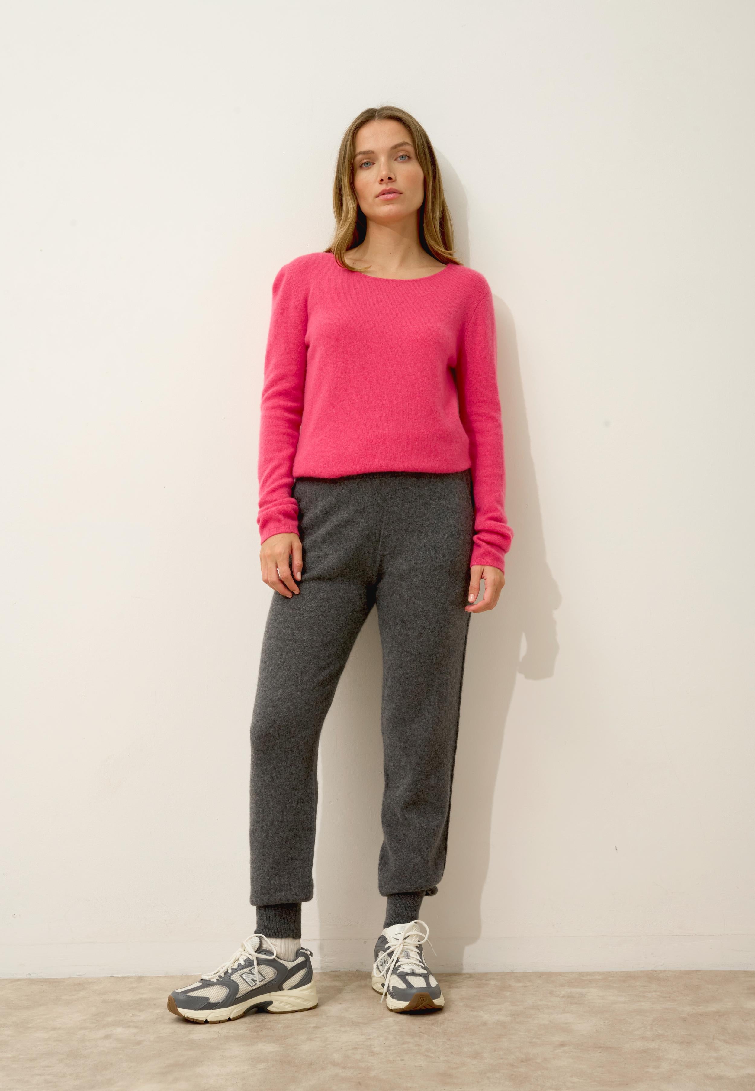 VIVIAN pull col rond fraise